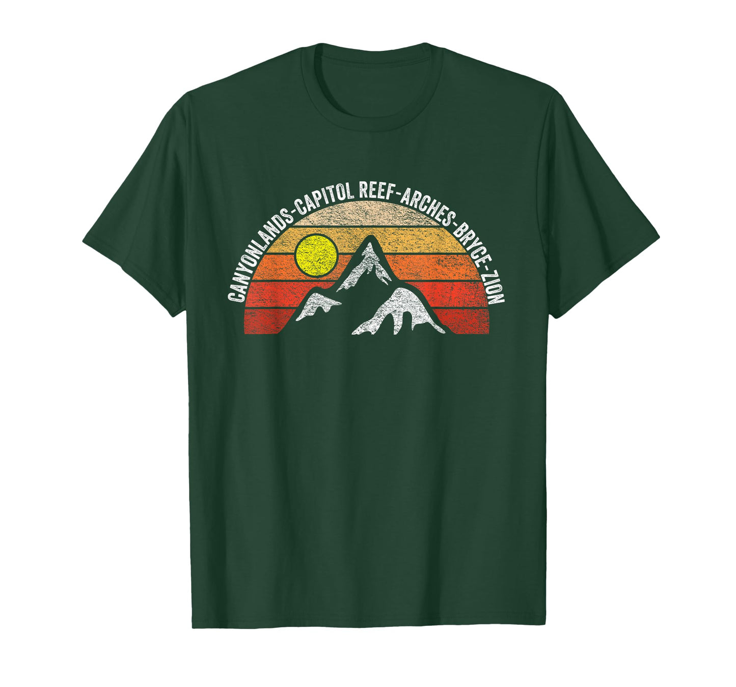 Vintage Utah Souvenir Big 5 Utah Mighty Five National Park T-Shirt