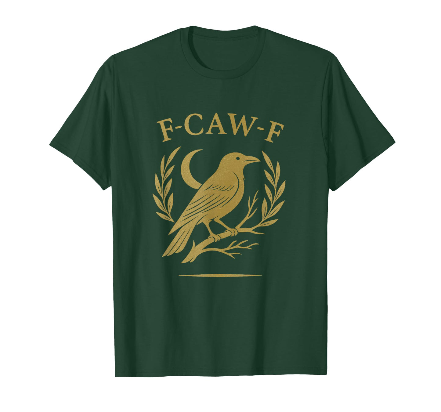 Black Crow, F-Caw-F Funny Black Bird T-Shirt