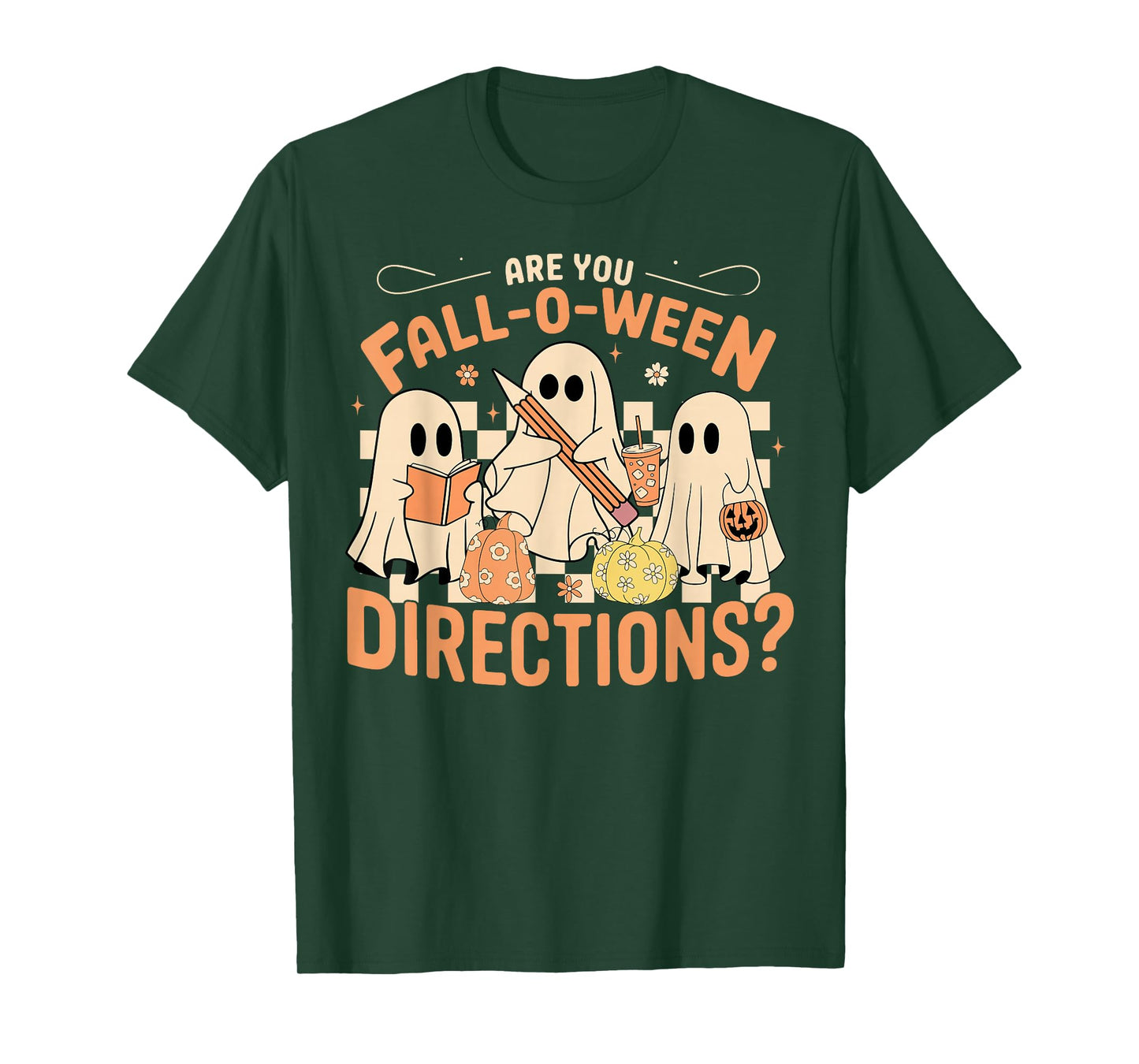 are You Fall O Ween Directions Funny Halloween Teacher Joke T-Shirt