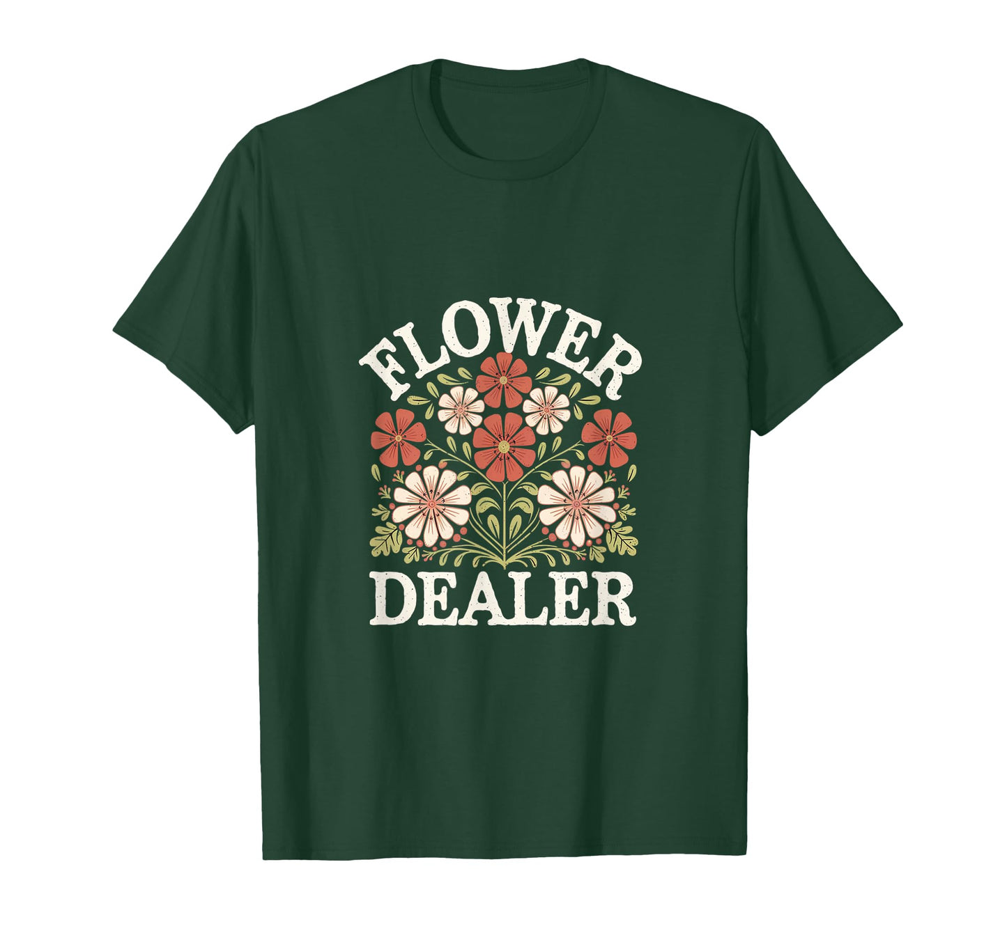 Flower Dealer Florist Gardening Lover ||--- T-Shirt