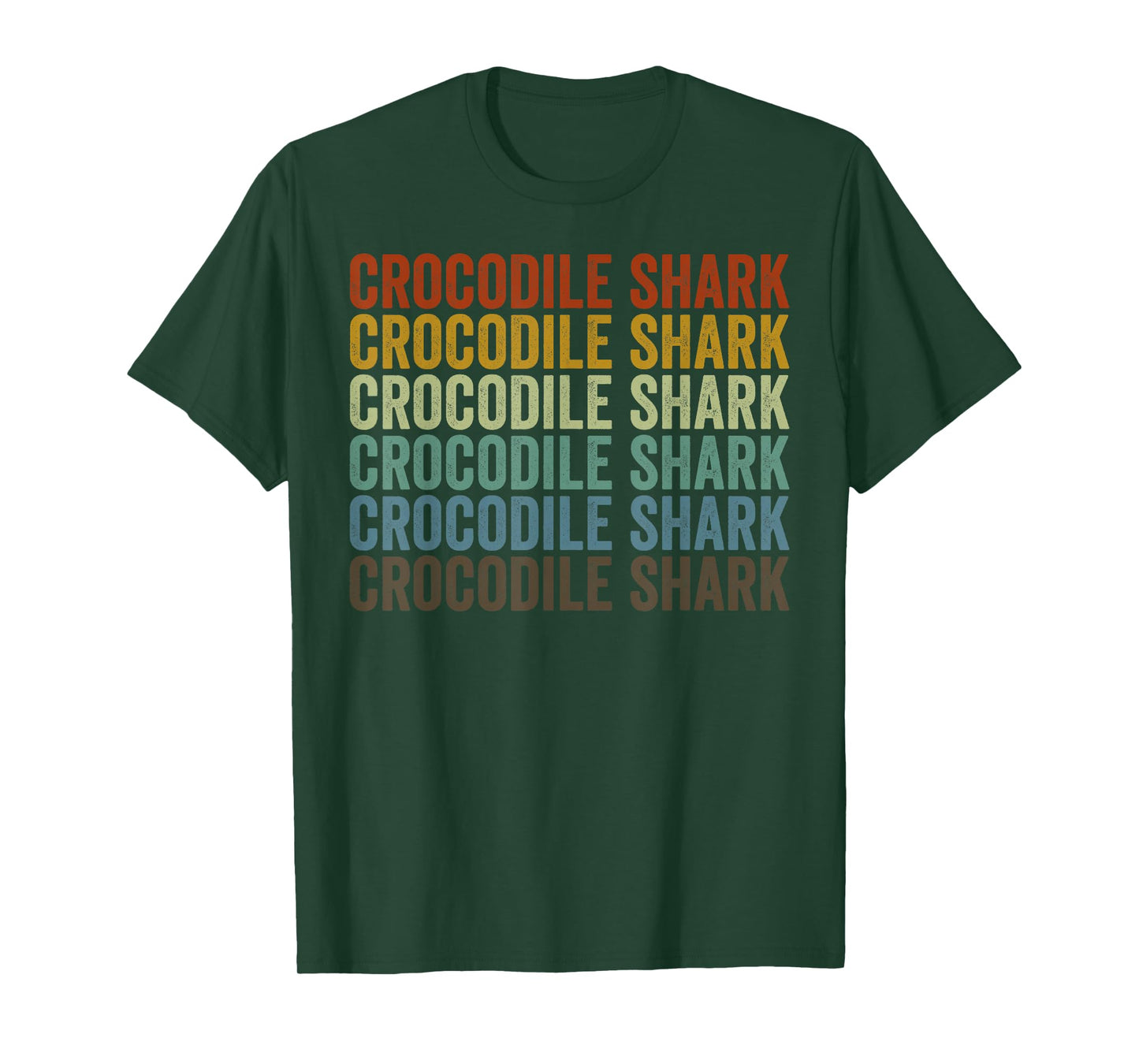 Crocodile Shark Fish Retro T-Shirt