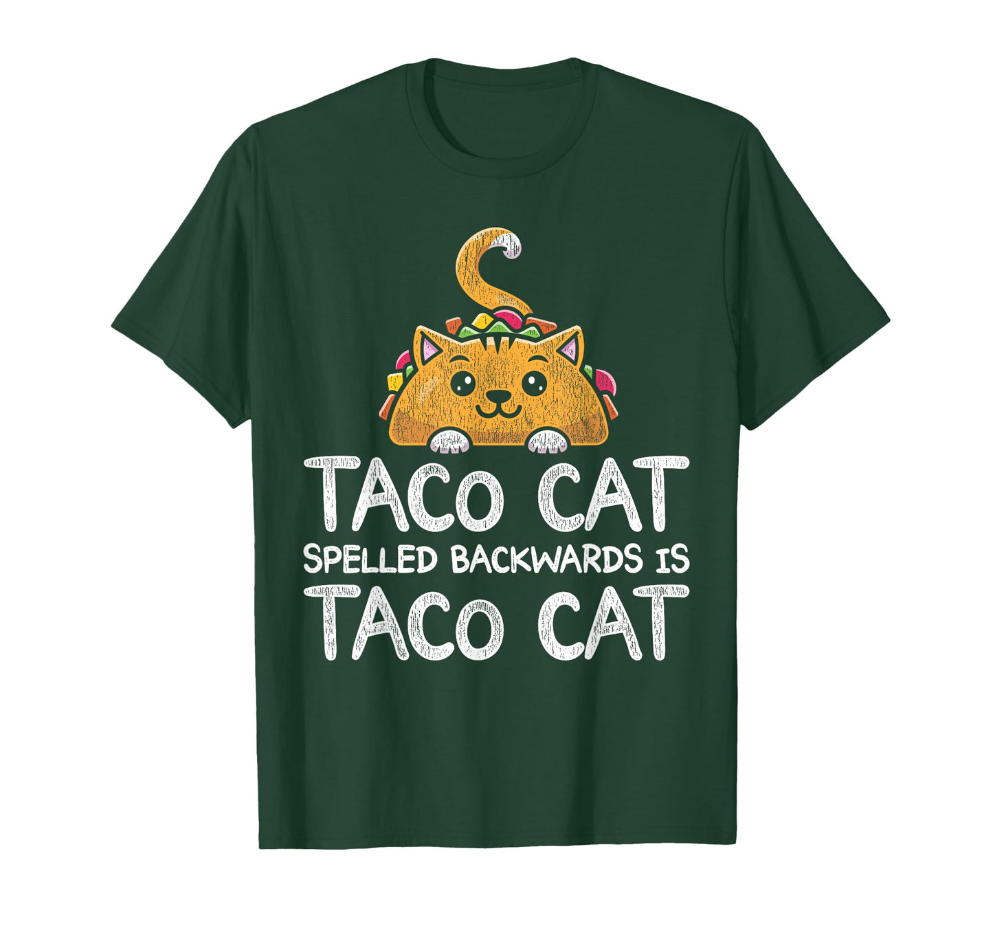 Funny Taco Cat Foodie Cat Animal Mexican Food Taco T-Shirt for Men Women Kids