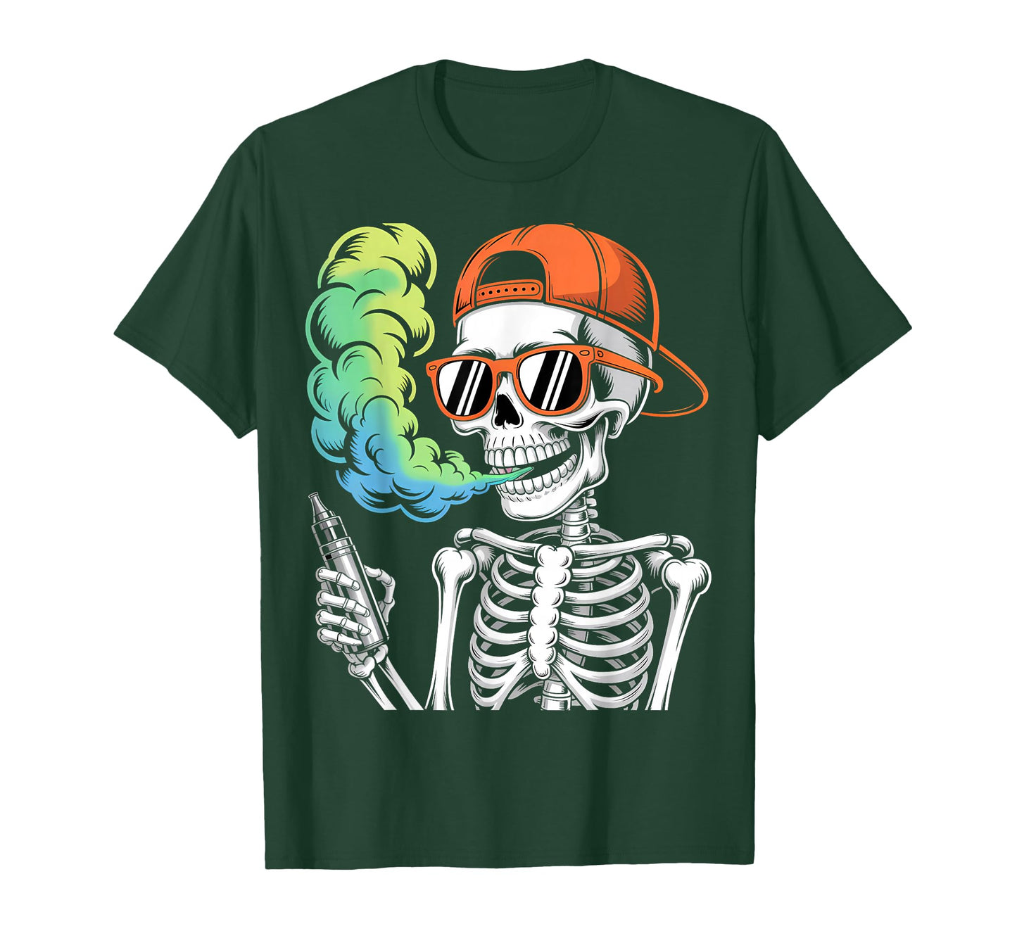 Halloween Skeleton Vaping Costume T-Shirt