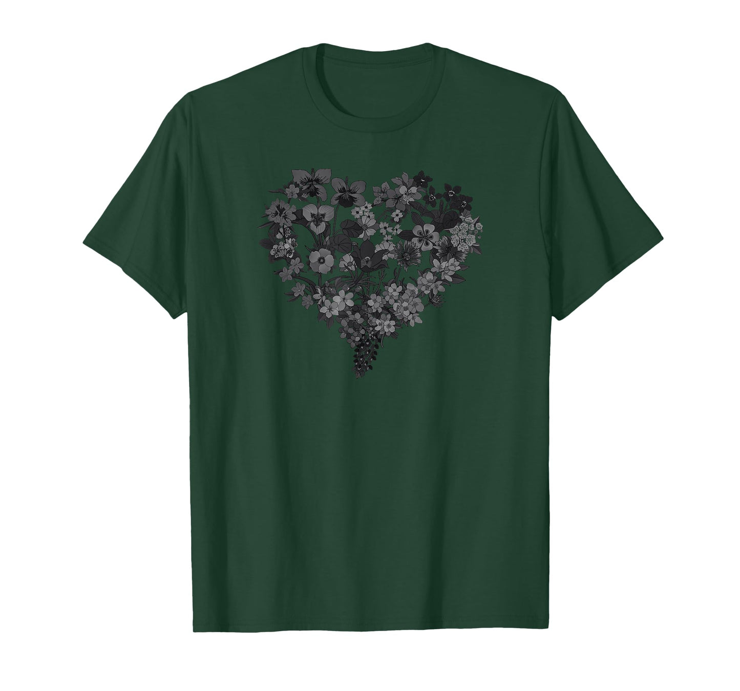 Flower Graphic Tees For Men Wildflower Floral Gardening Boys T-Shirt