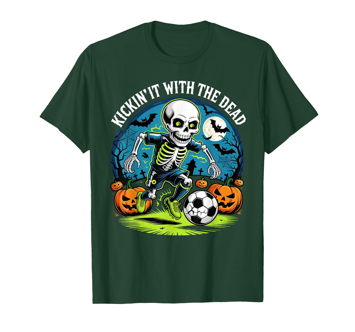 Kickin' It Halloween Skeleton Soccer Player T-Shirt