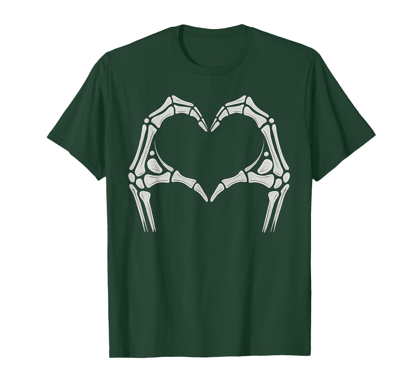 Skeleton Hands Heart Sign Halloween Costume T-Shirt