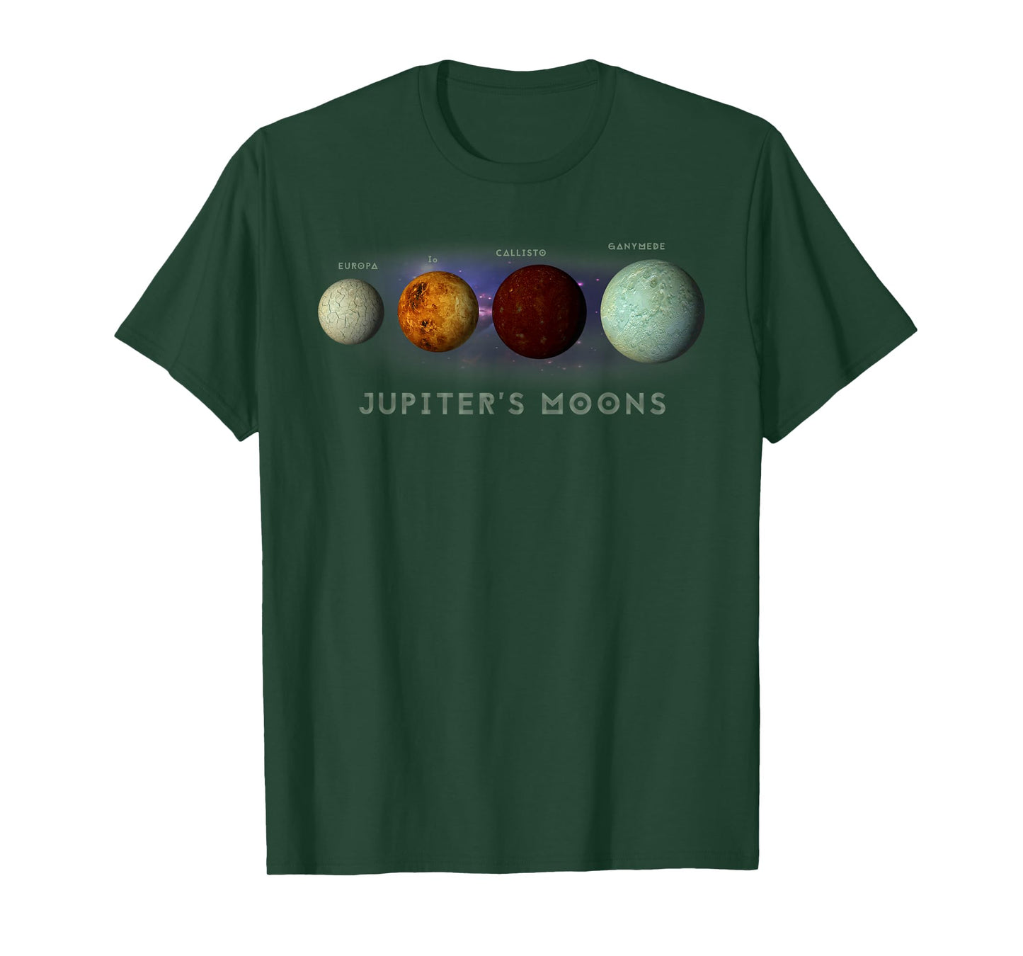 Jupiter Planet Moons Europa Io Callisto Ganymede Space T-Shirt