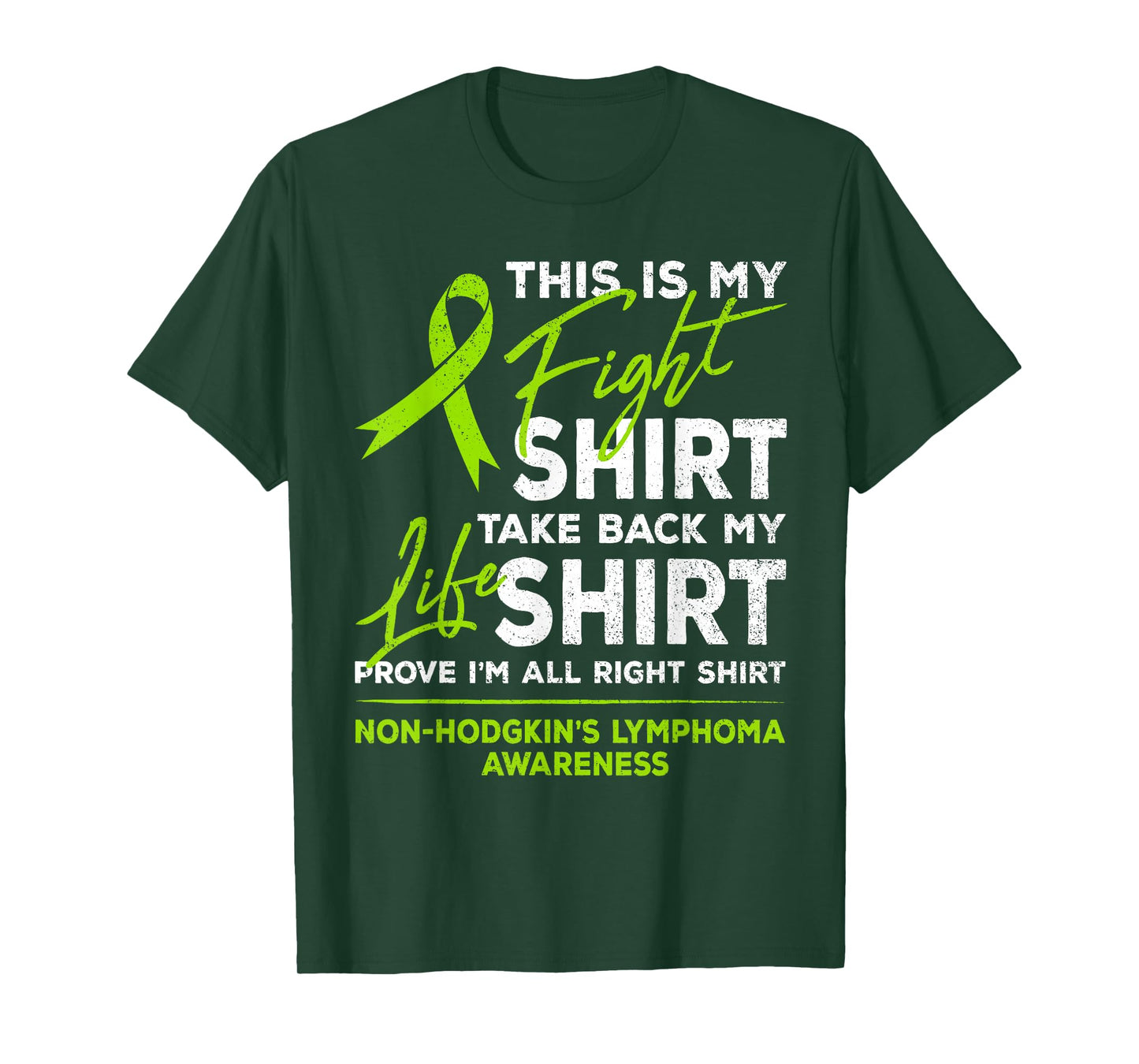 This Is My Fight Shirt Non-Hodgkin Lymphoma Awareness Ribbon T-Shirt