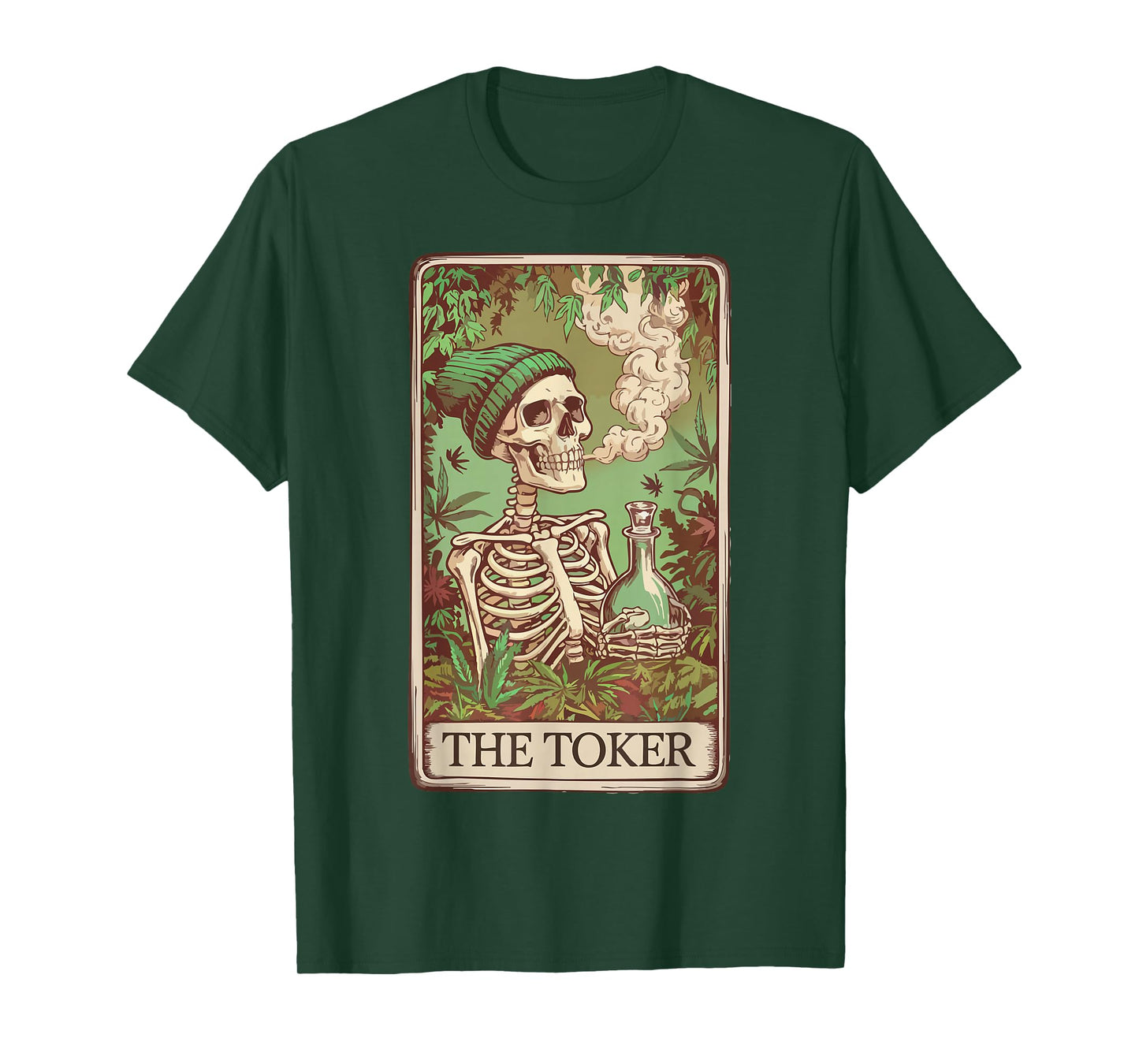 The Toker Skeleton Tarot Design T-Shirt