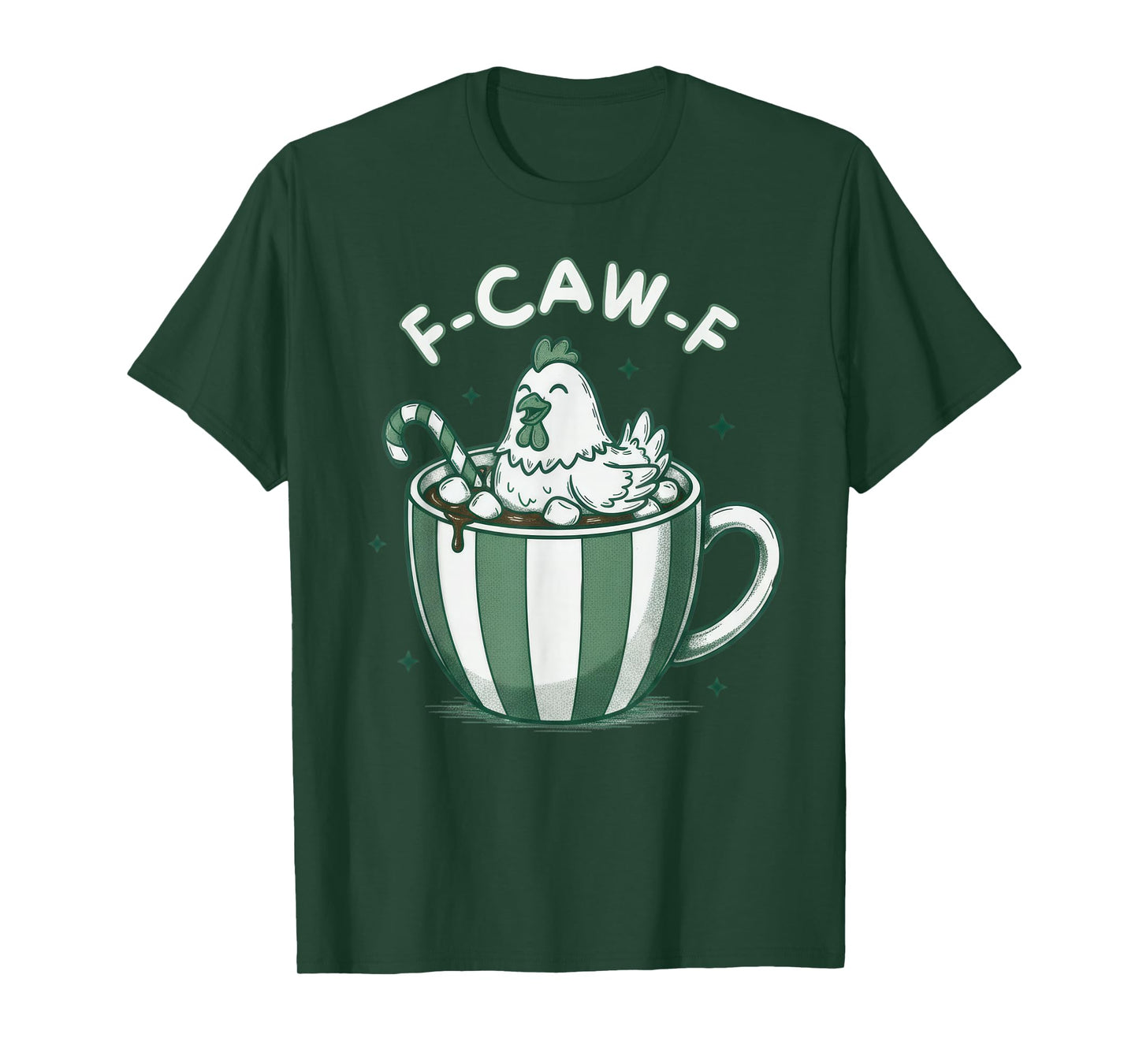 Xmas Quote Rooster Meme Christmas F-Caw-F Chicken FCAWF T-Shirt