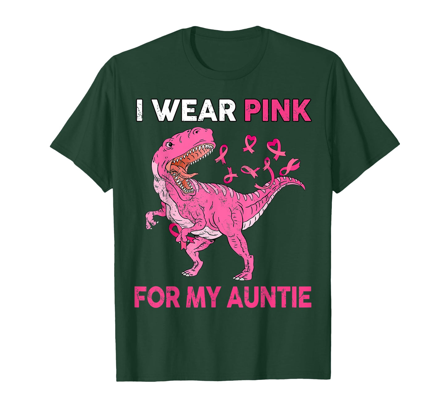 Breast Cancer Awareness Wear Pink for Auntie Kid Boy Toddler T-Shirt