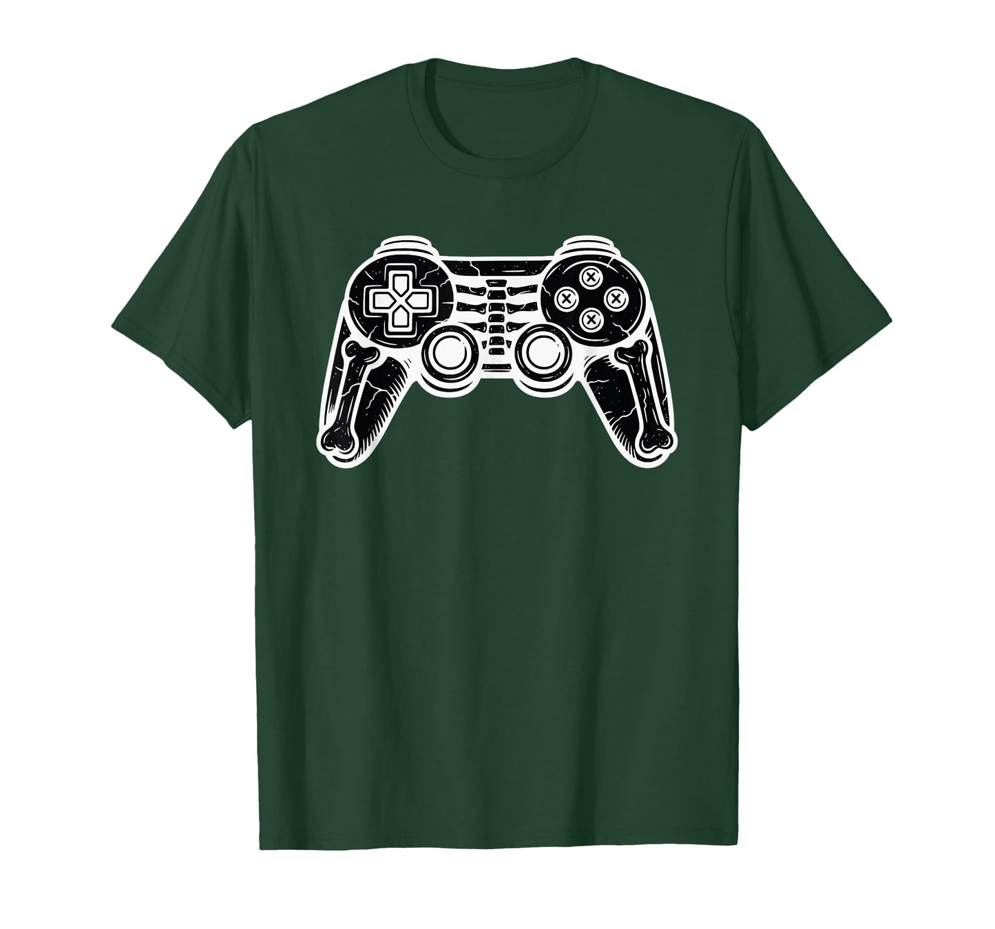 Halloween Gamer Funny Video Remote Skeleton Gamepad T-Shirt