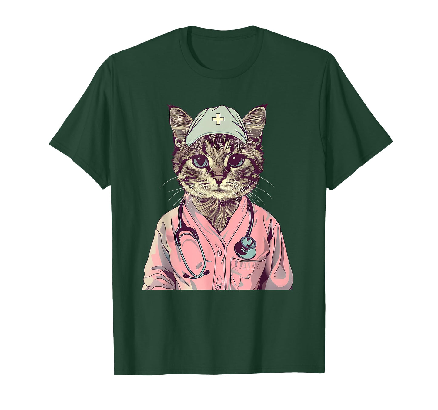 Doctor Cat Lover Nurse Cat Medical Cat Nurse Appreciation T-Shirt