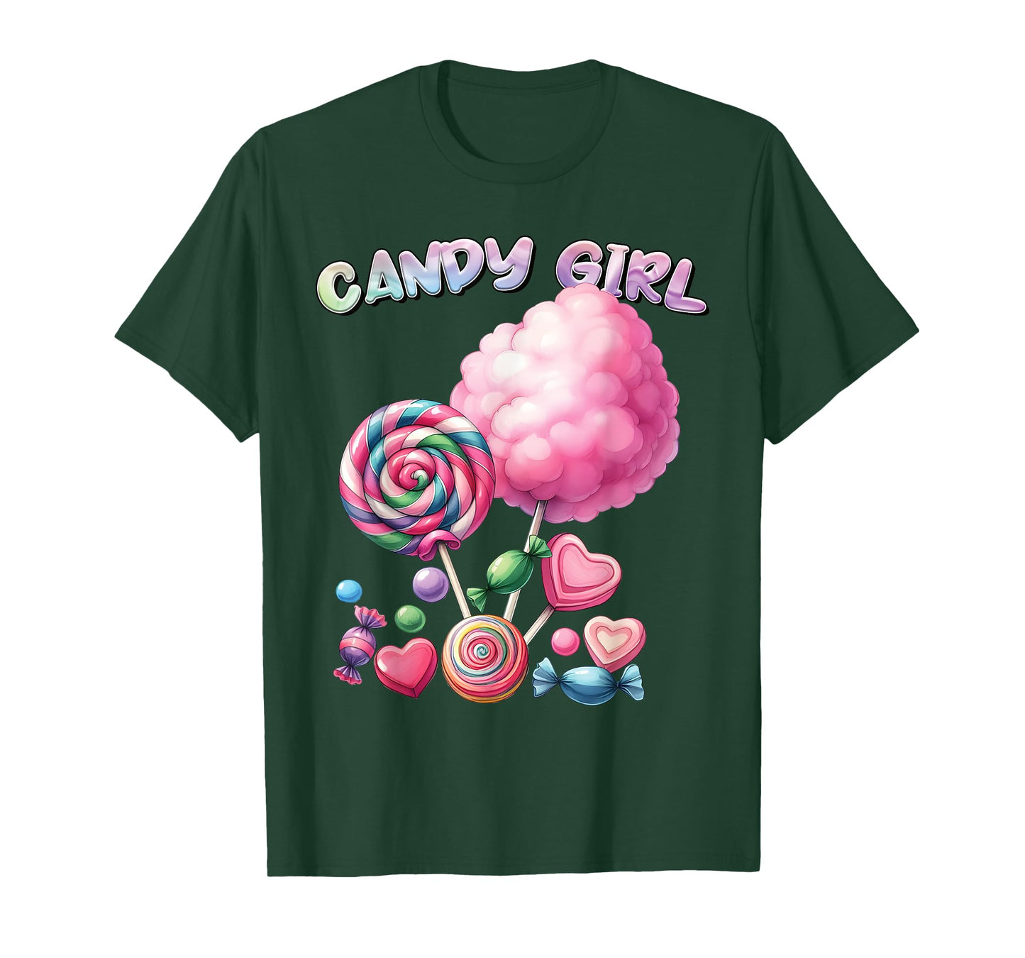 Candy Girls Dress Halloween Costume Girls Treat Lover T-Shirt