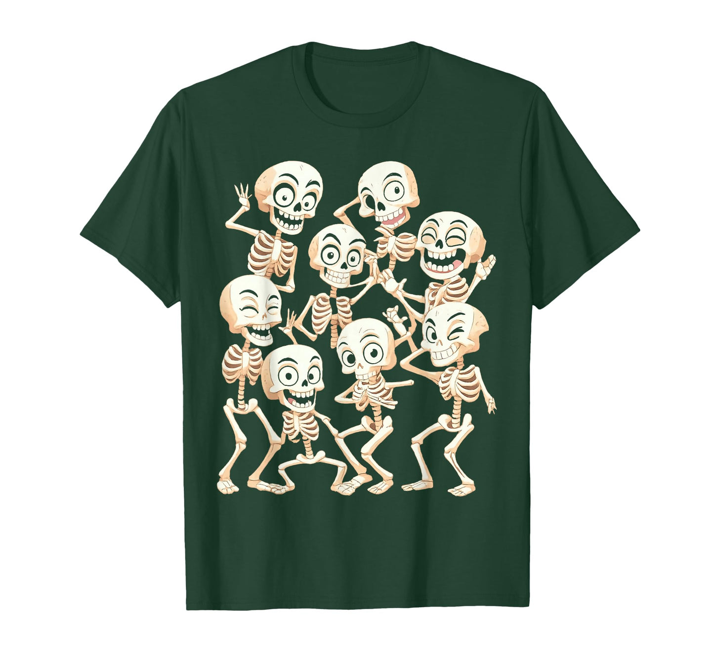 Halloween Skeleton Dance Party Spooky Fun for Men Women Kids T-Shirt