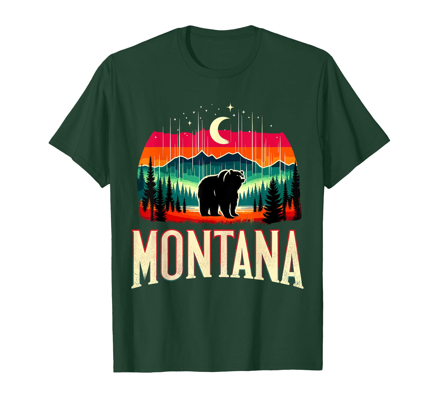Montana Grizzly Bear Mountain T-Shirt