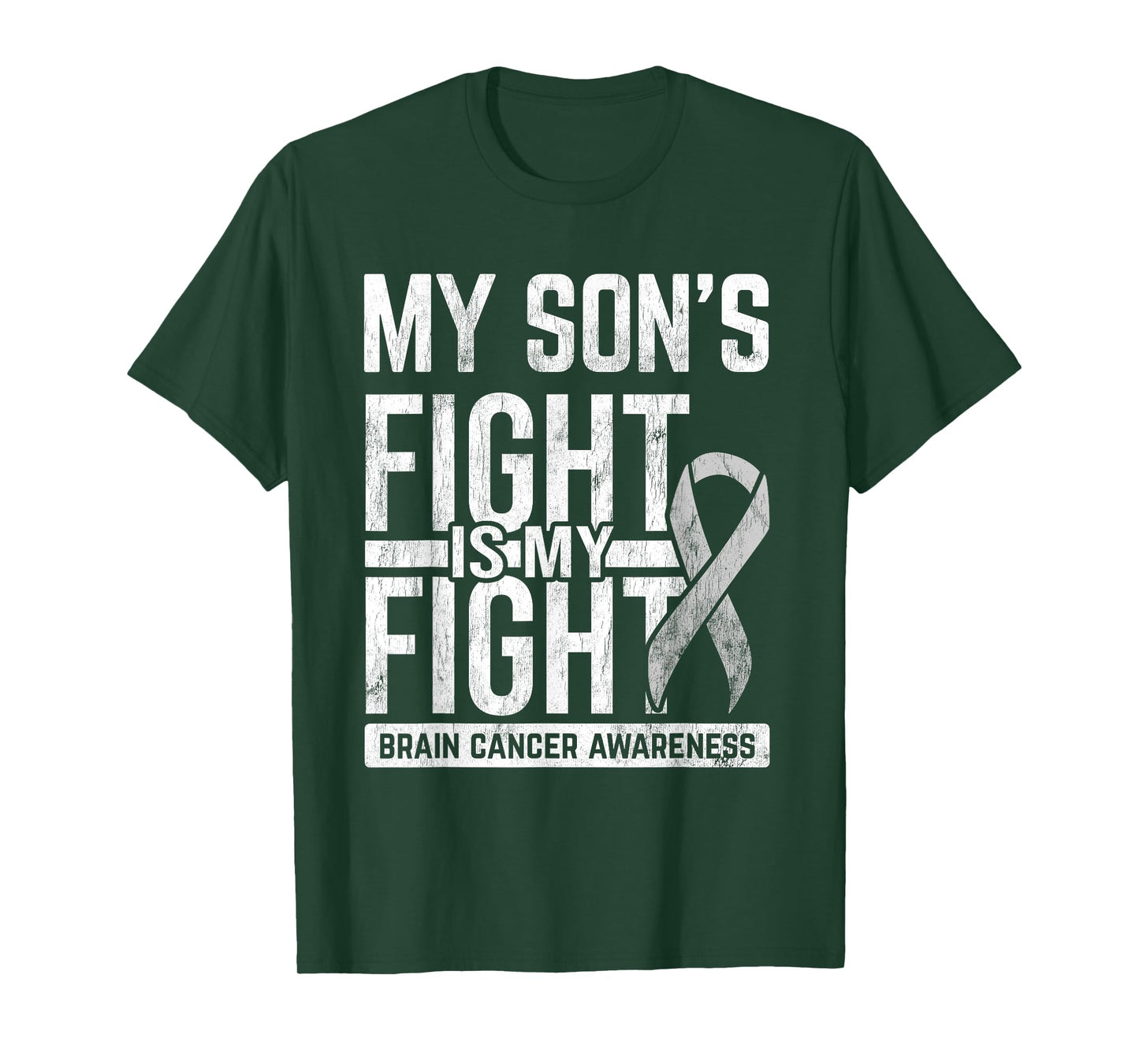 My Son's Fight My Fight Brain Cancer Awareness Brain Tumor T-Shirt
