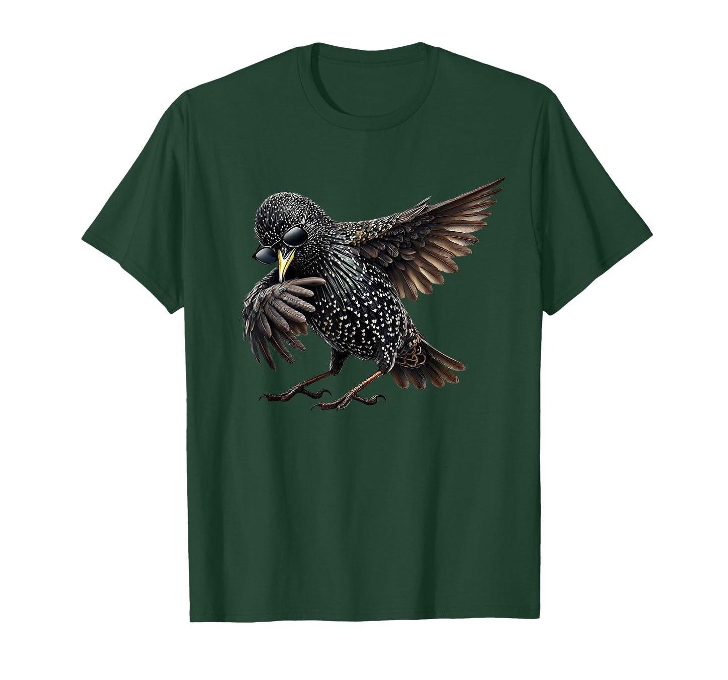 Dabbing European Starling Bird Watcher Lover Birding T-Shirt