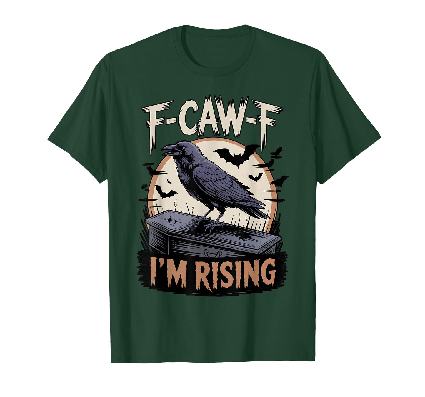 Black Crow, F-Caw-F Funny Black Bird Moon Bird Lover f-caw-f T-Shirt