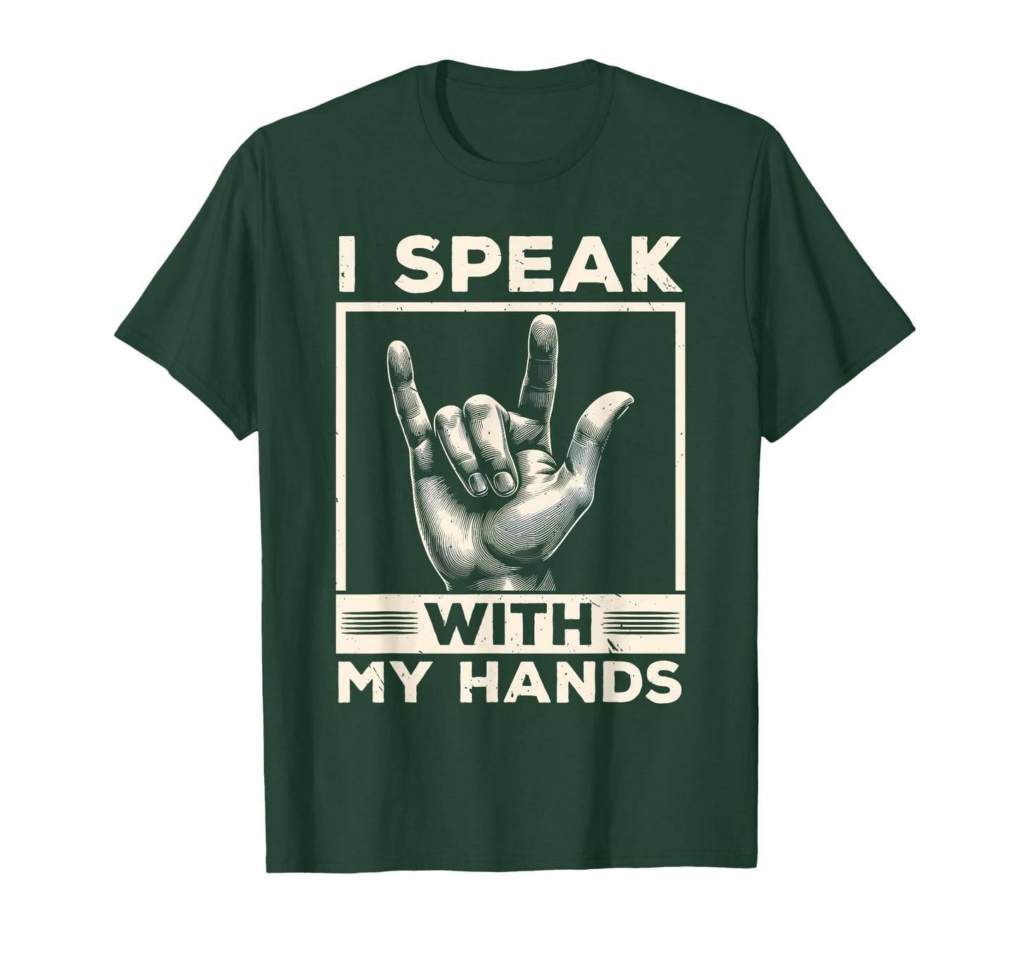 ASL Interpreter Deaf ASL Teacher American Sign Language Men Women T-Shirt