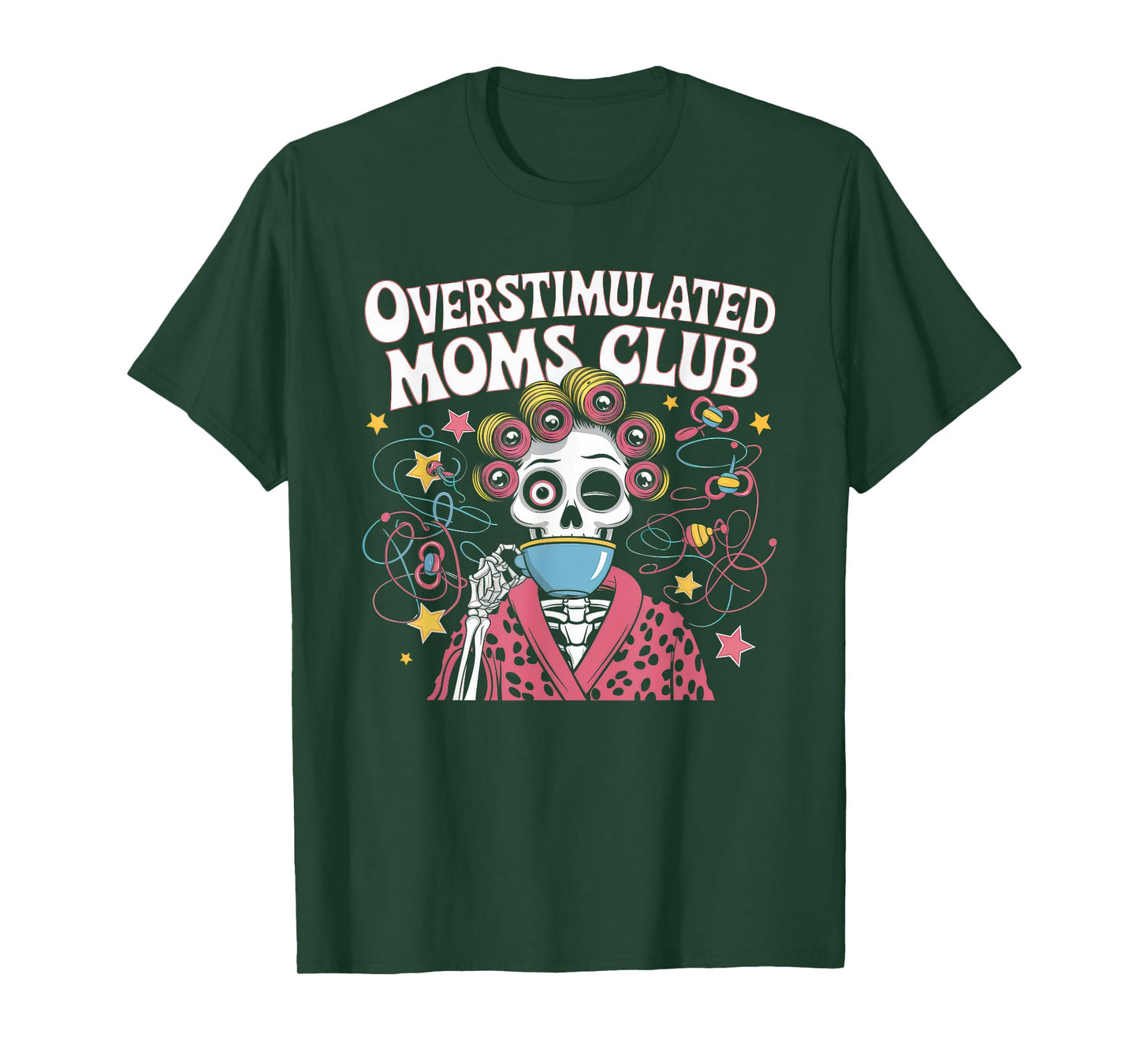 Overstimulated Moms Club Tshirt Mom Depression Mental Health T-Shirt