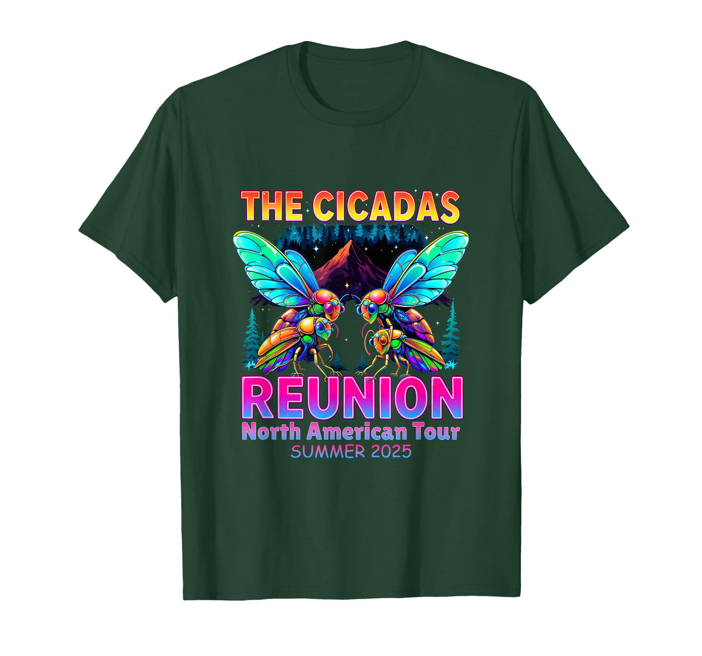 Cicadas North American Reunion Tour Summer 2025 T-Shirt
