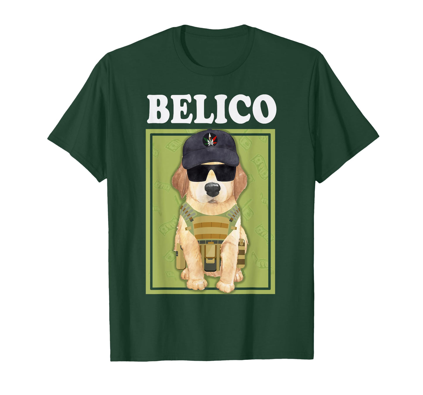Perrito Belico Funny Mexican Corridos Belicos T-Shirt