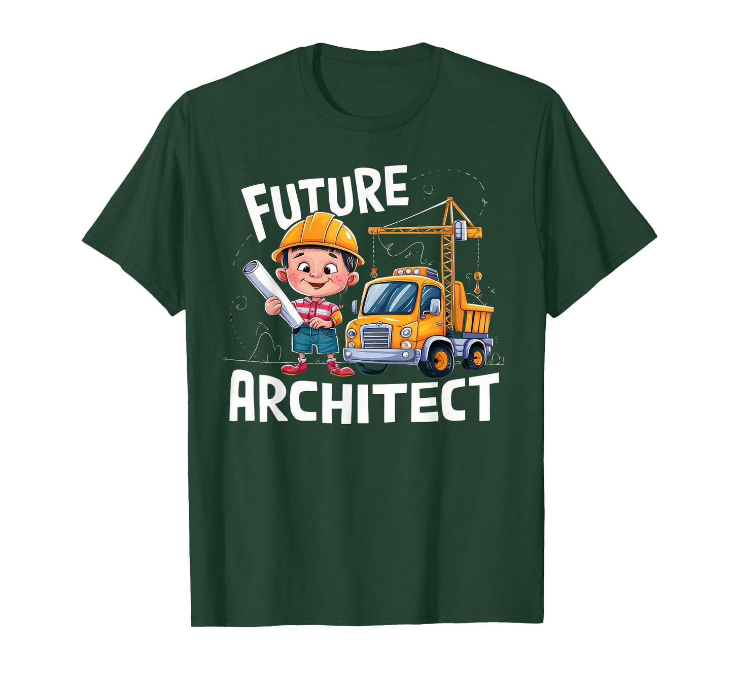 Future Architect Costume Pretend Play Kids Design T-Shirt