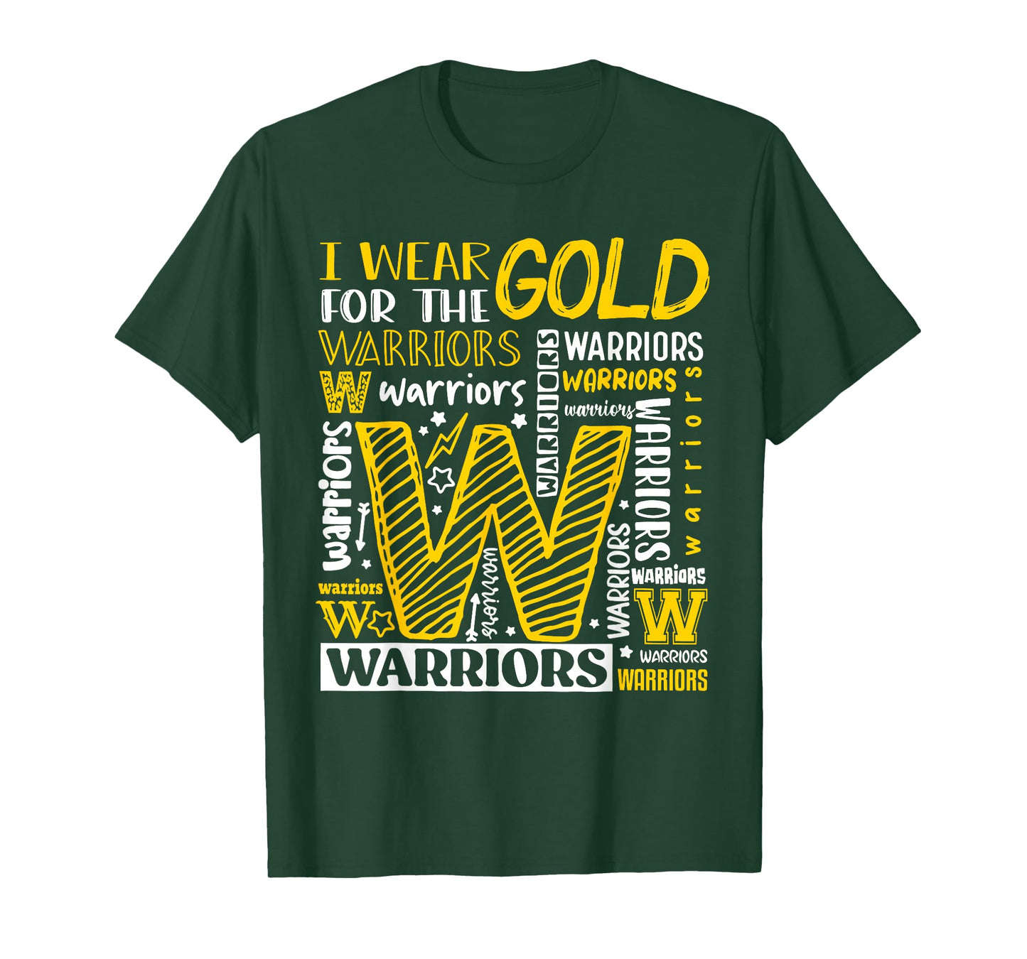 I Wear Gold For The Warriors Childhood Cancer Awareness T-Shirt