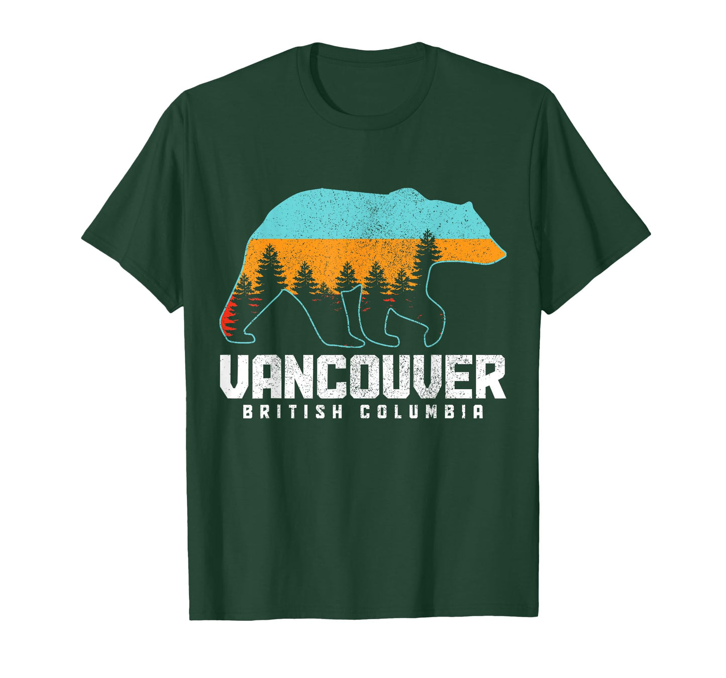 Vancouver BC British Columbia Canada Bear Pride Vintage T-Shirt