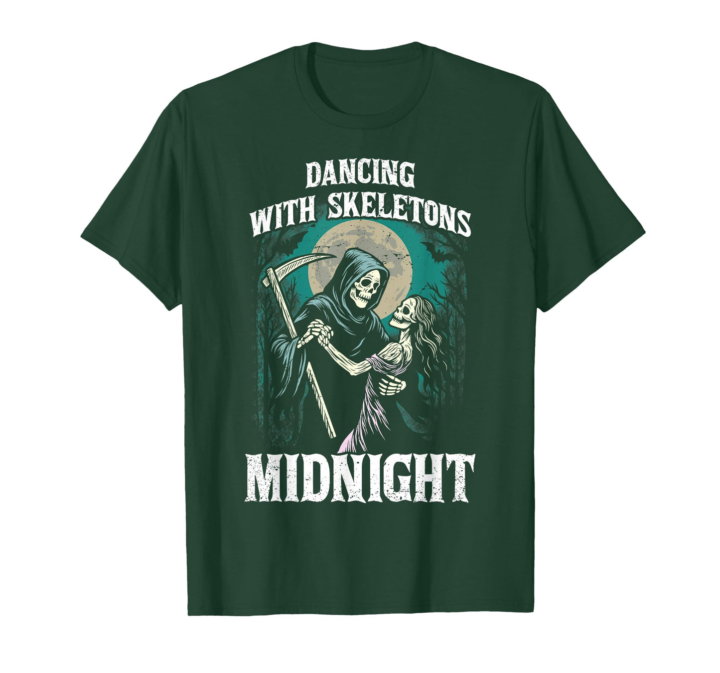 Dancing with Skeletons Halloween Spooky Haunted Season T-Shirt