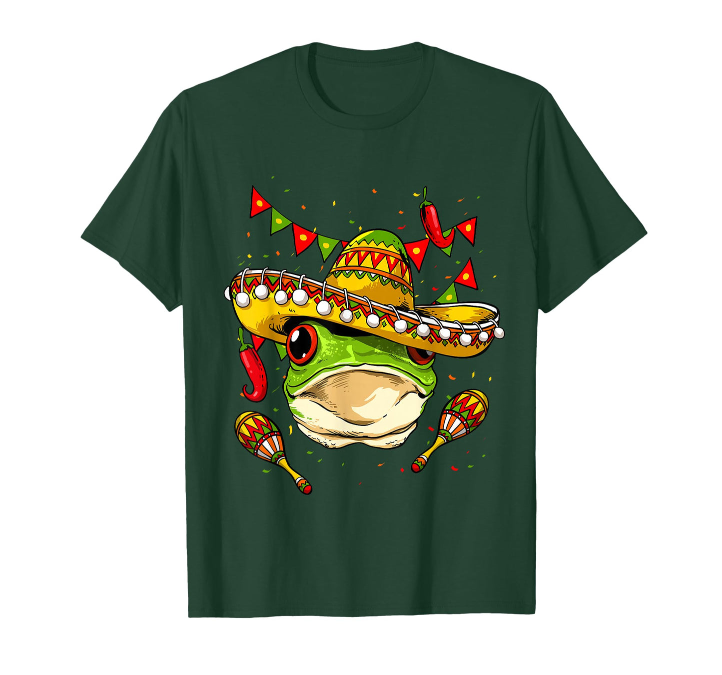 Funny Frog Cinco De Mayo Shirt Mexican Fiesta Party Poncho T-Shirt