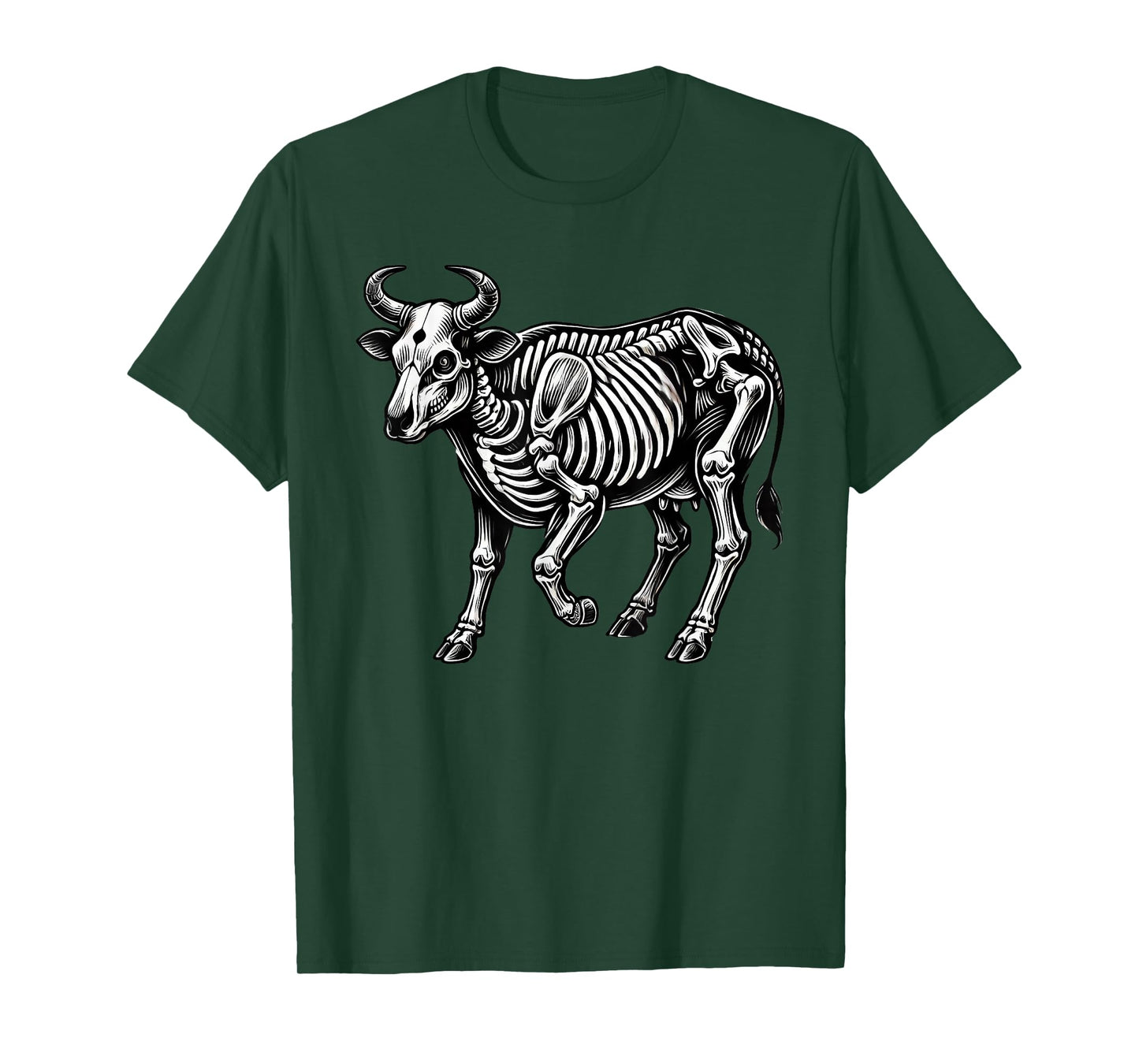 Cow Skeleton Halloween T-Shirt