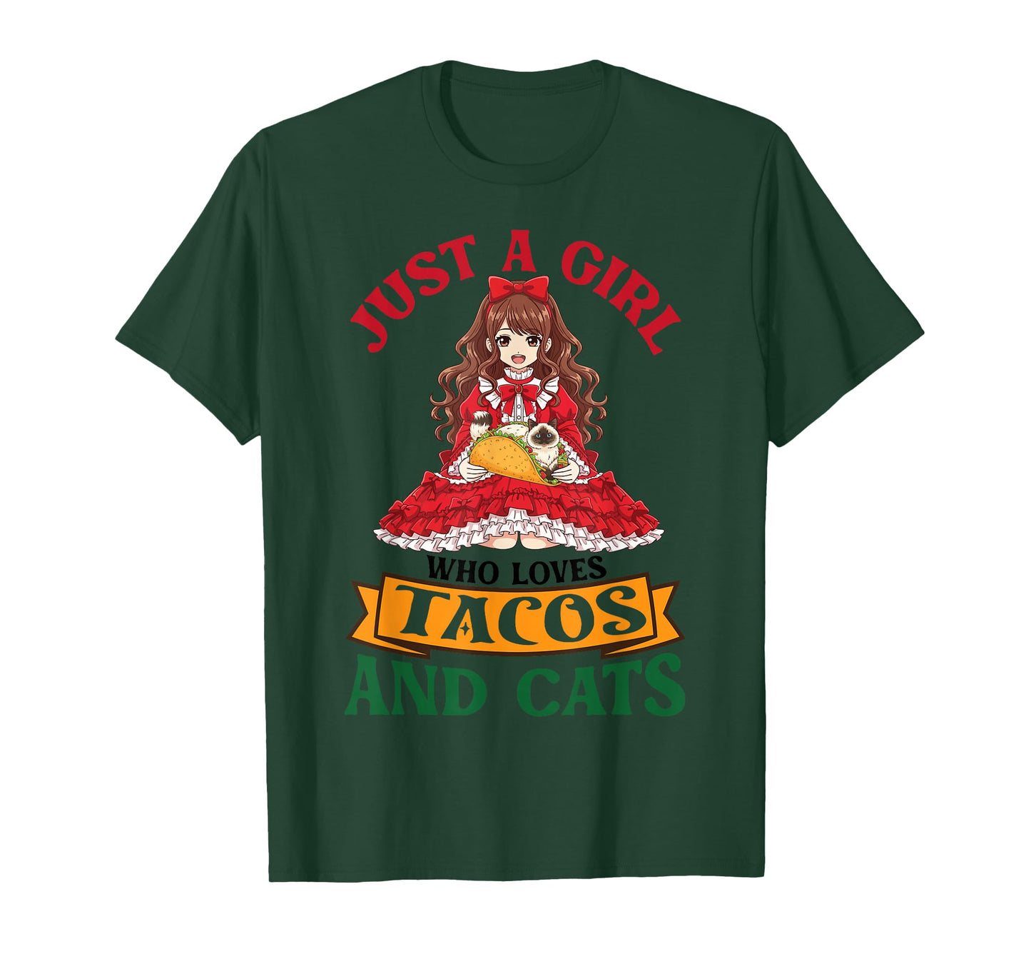 Just A Girl Who Loves Tacos and Himalayan Cats Mother Mommy T-Shirt