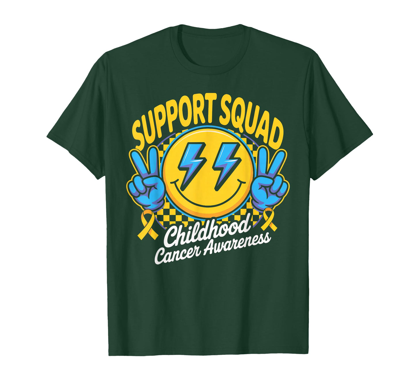 Ribbon Peace Squad Childhood Cancer Awareness T-Shirt