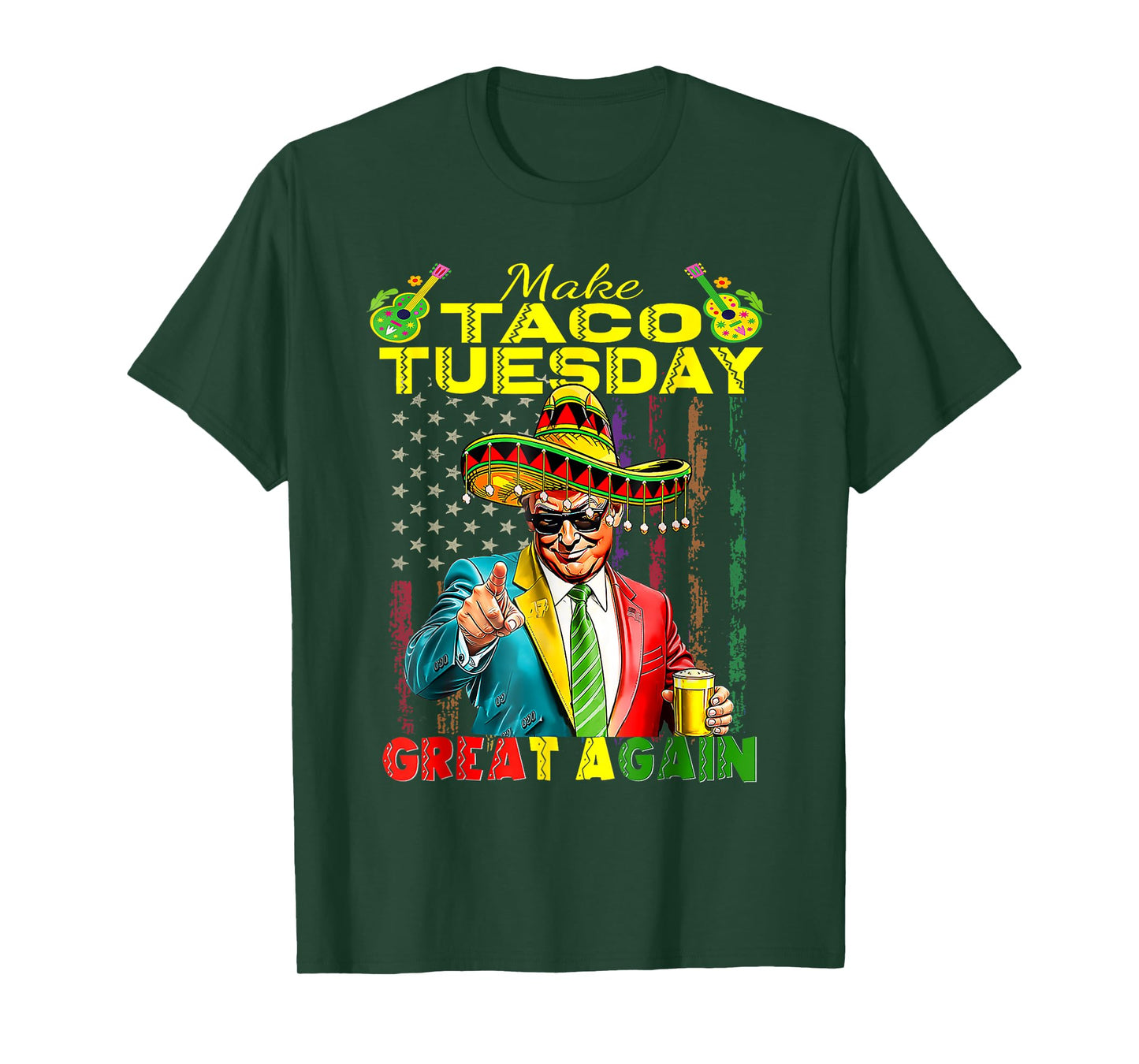 Make Taco Tuesday Great Again Trump Funny T-Shirt
