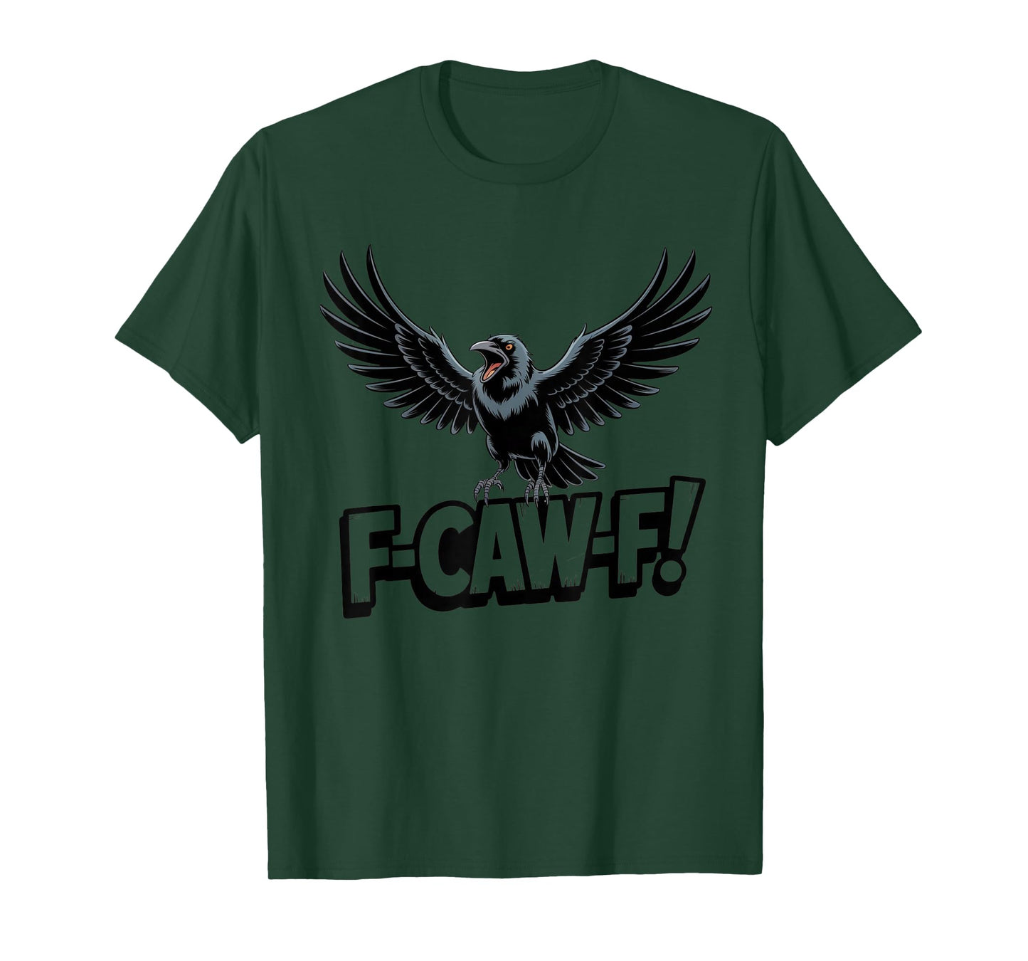 F-Caw-F Crow Halloween and Fall Graphic Tee for Men Women T-Shirt