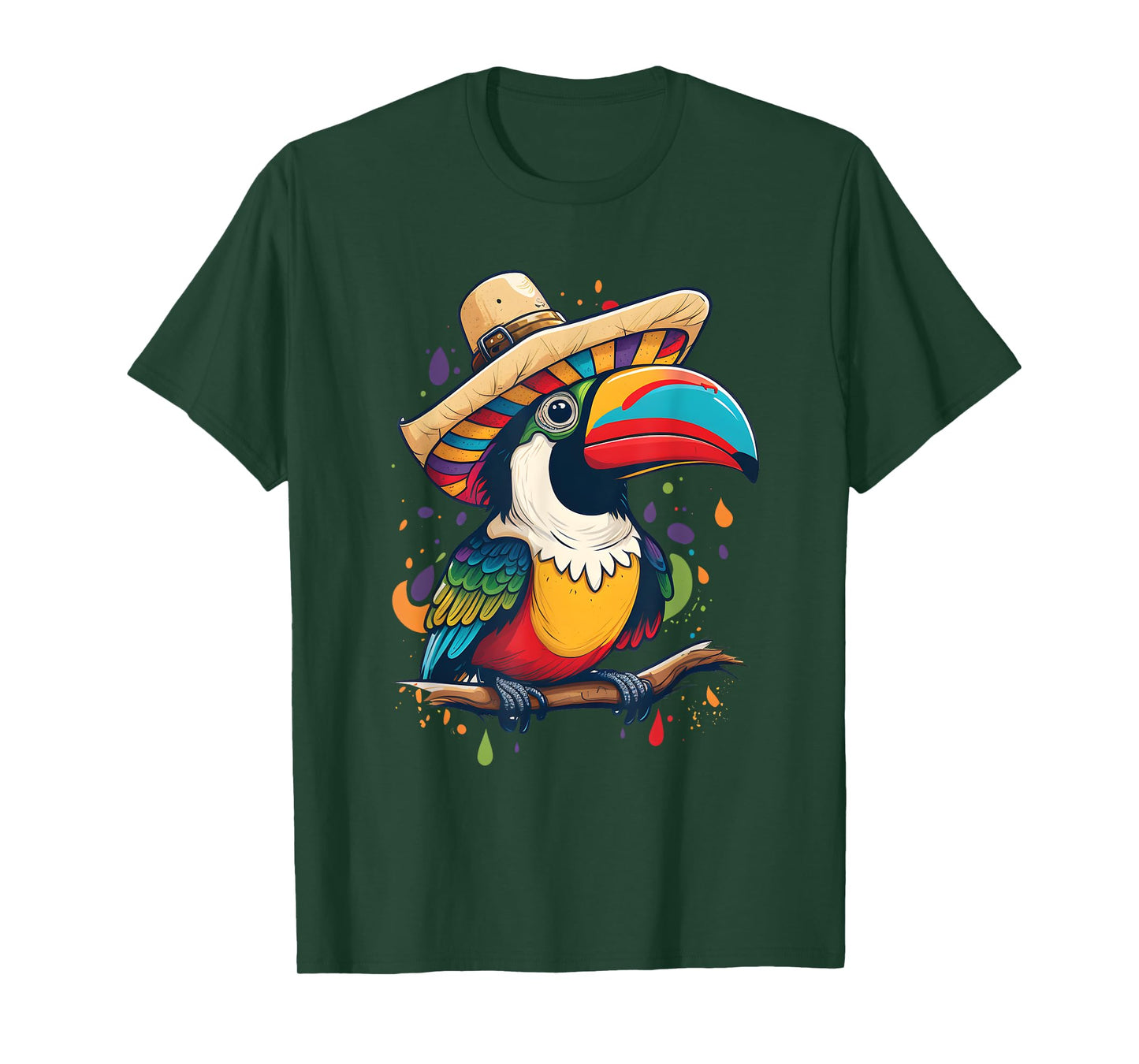 Cinco de Mayo Boys Mexican Sombrero Tucan T-Shirt