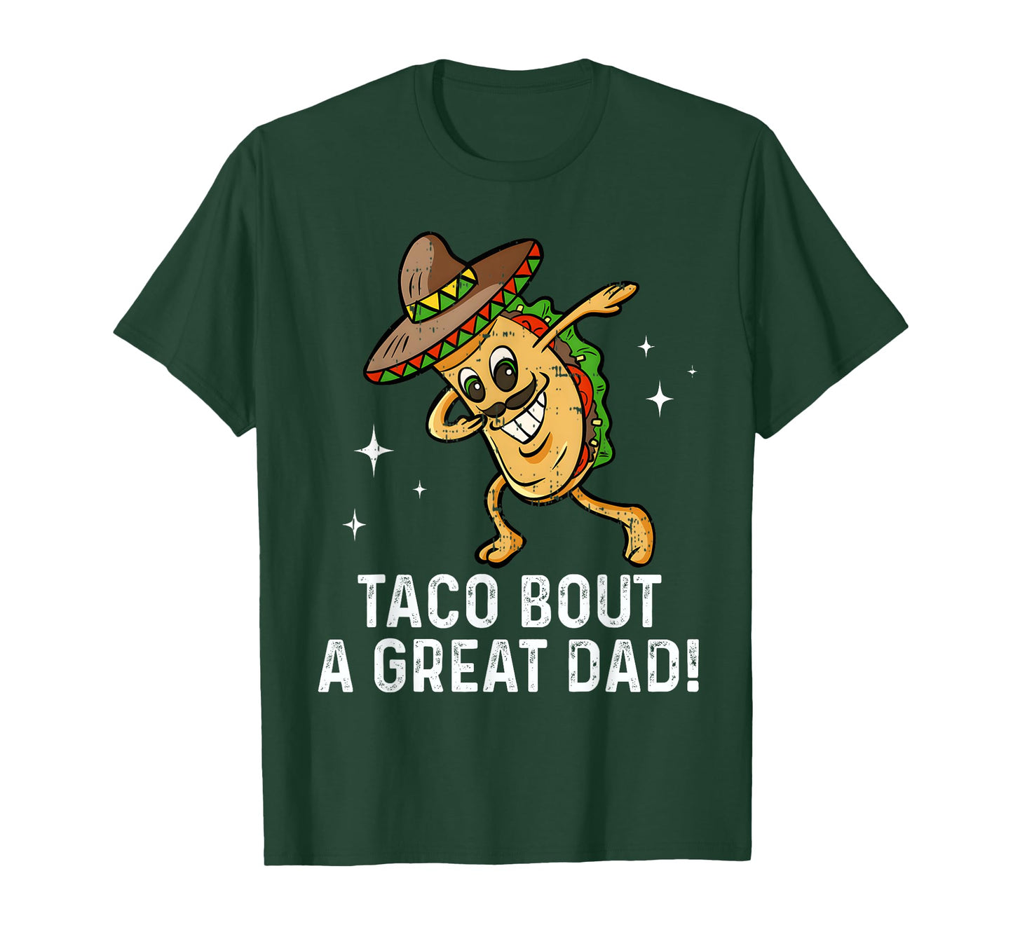 Dabbing Taco Bout A Great Dad! Men's Funny Dad Joke T-Shirt