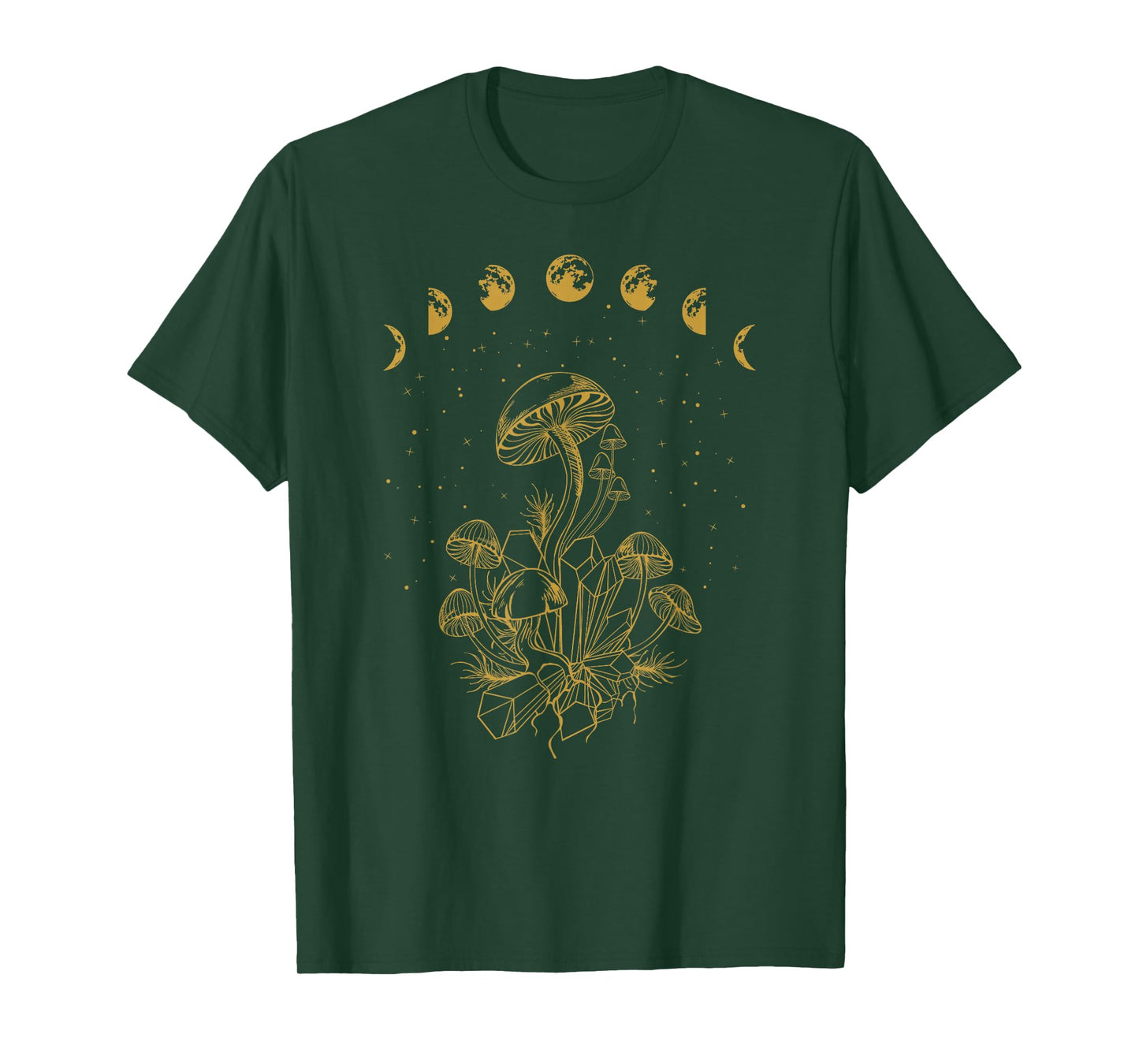 Mushrooms Fungi Moon Phases T-Shirt