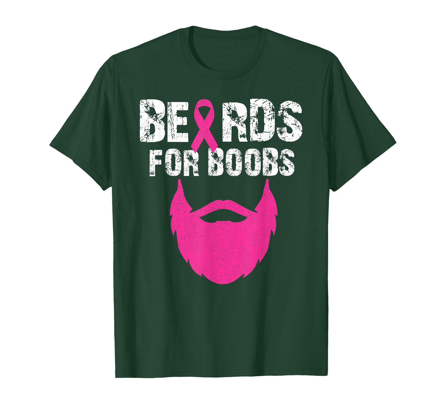 Beards for boobs Breast cancer awareness tee T-Shirt