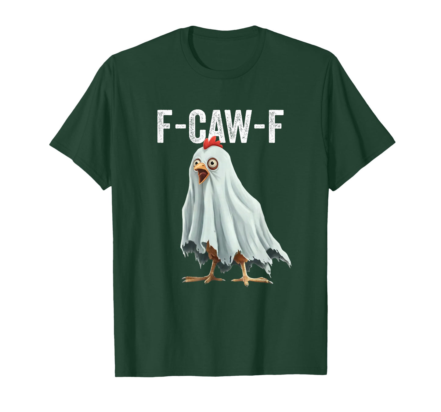 F-Caw-F Chicken Humor F-Caw-F Quote Funny Rooster Meme T-Shirt