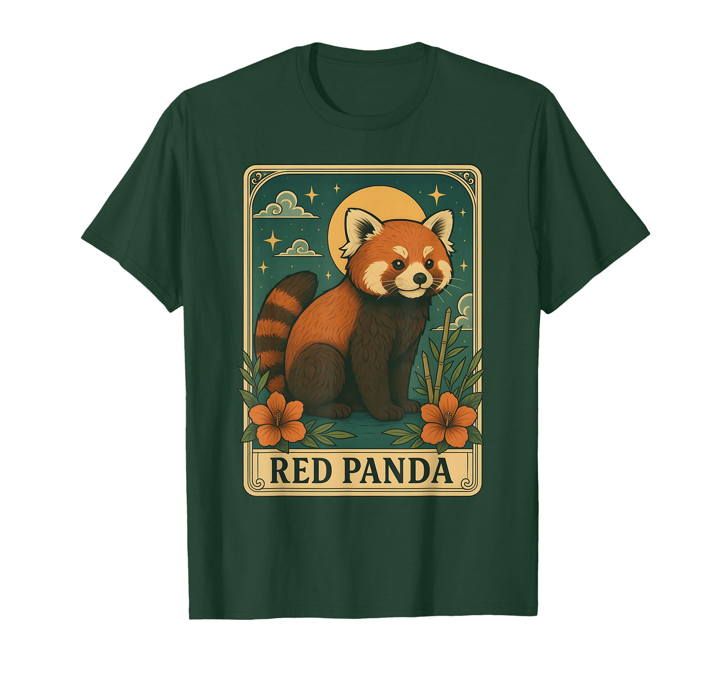 Red Panda Tarot Card T-Shirt