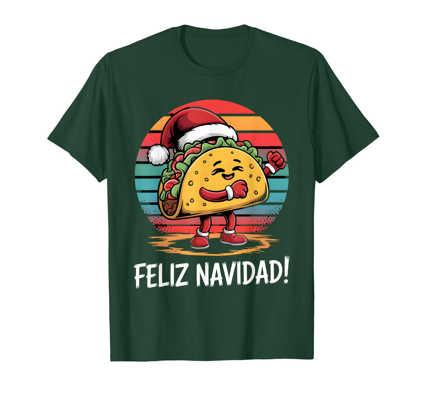 Funny Father Christmas Xmas Taco Joke Party Costume T-Shirt