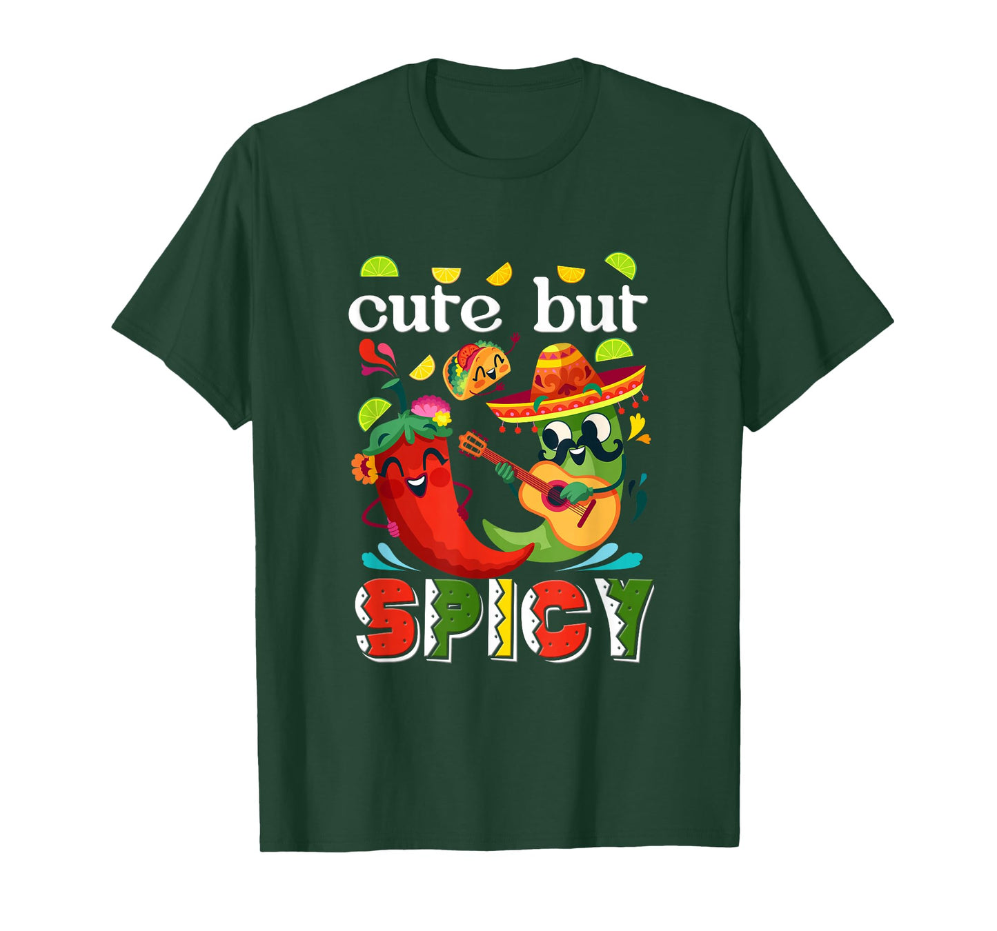 Kids Cinco De Mayo Mexican Cute But Spicy Chili Sombrero T-Shirt