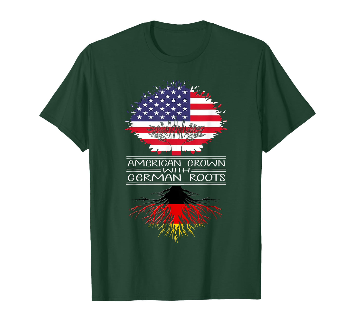 American Grown With German Roots Germany Us German American T-Shirt