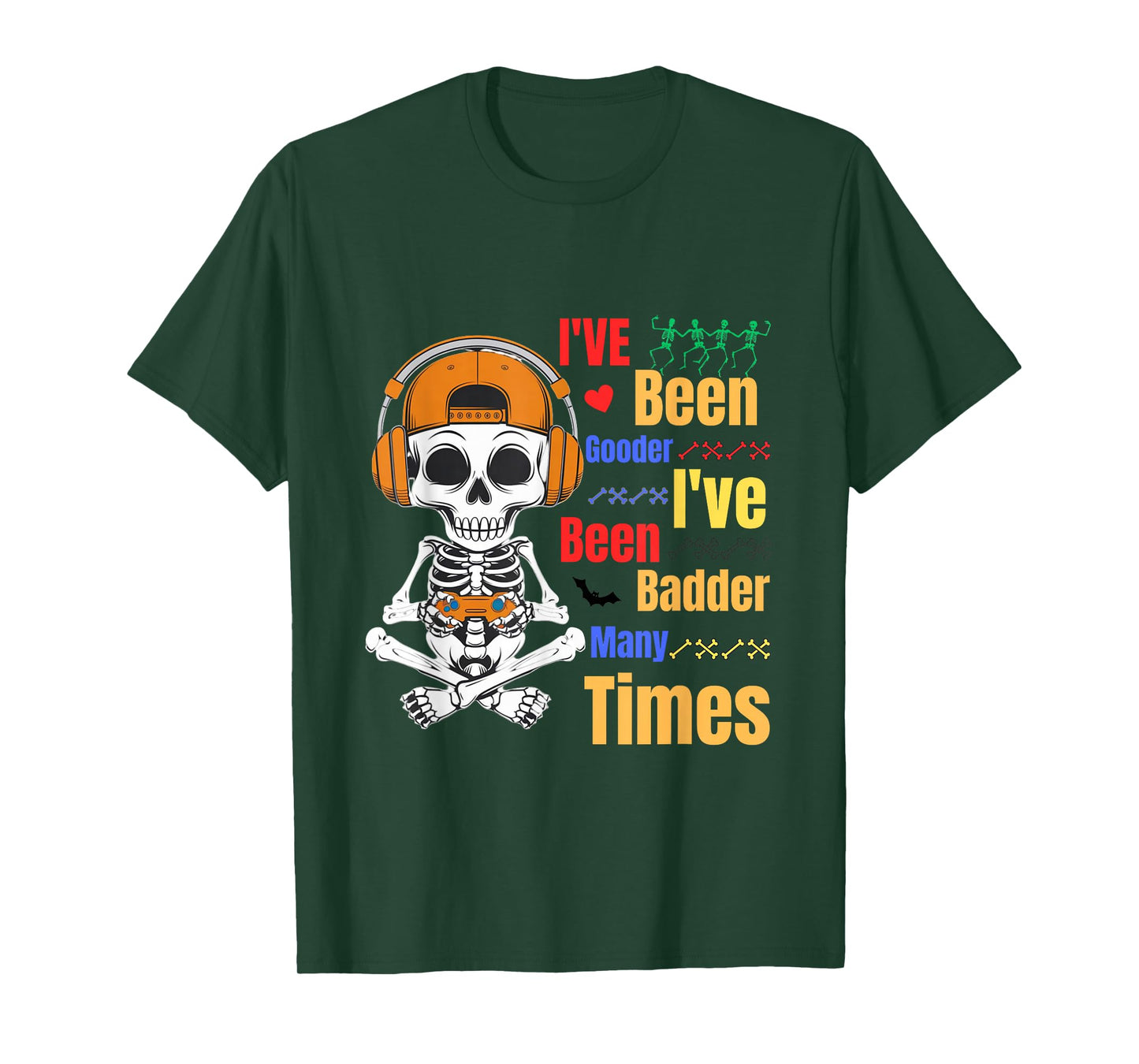 Good Times, Bad Times: A Skeleton Gamer's Journey T-Shirt