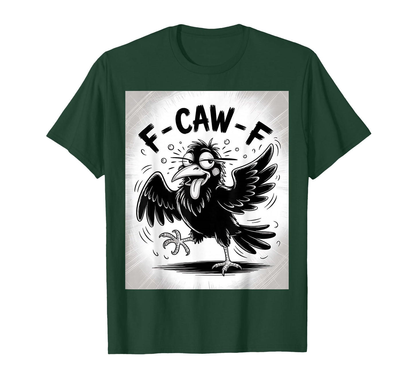 F - CAW - F tee Funny Crow Design for Bird Lovers T-Shirt