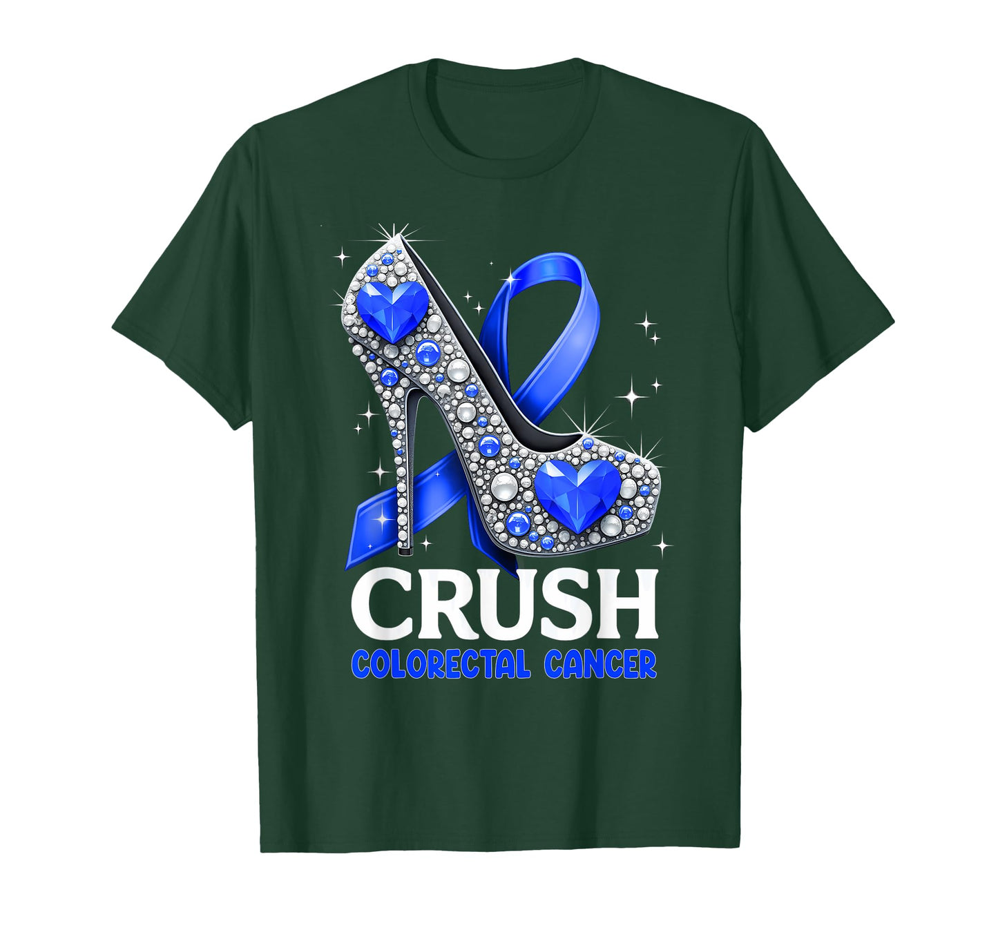Girl Women Crush Colorectal Cancer Awareness T-Shirt