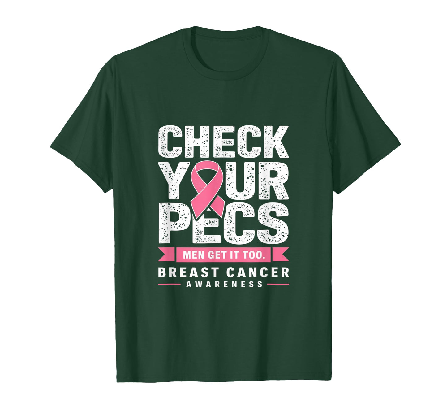 Check Your Pecs Men Breast Cancer Awareness T-Shirt